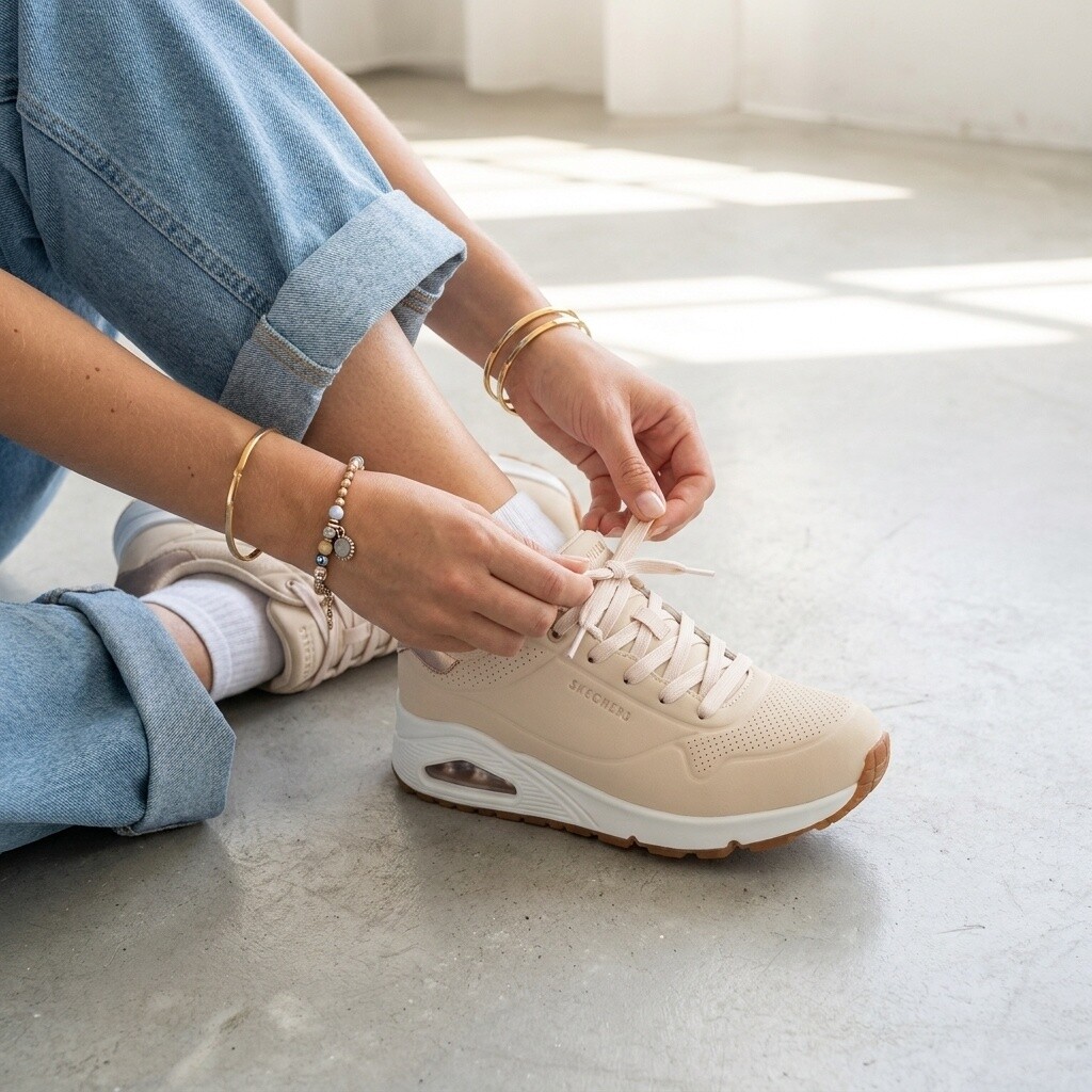 Skechers Skechers Uno Golden Air Sneakers beige Synthetisch