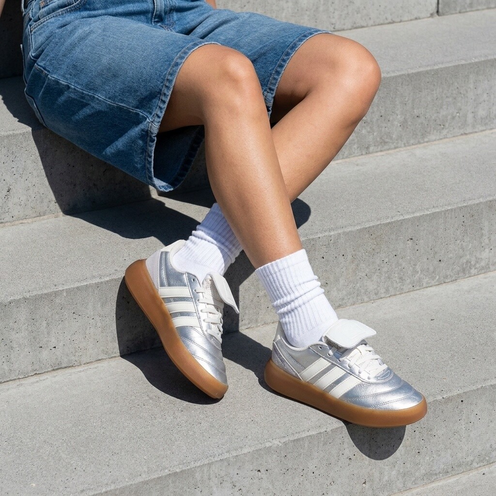 Adidas Adidas Barreda Mundial Sneakers zilver Leer