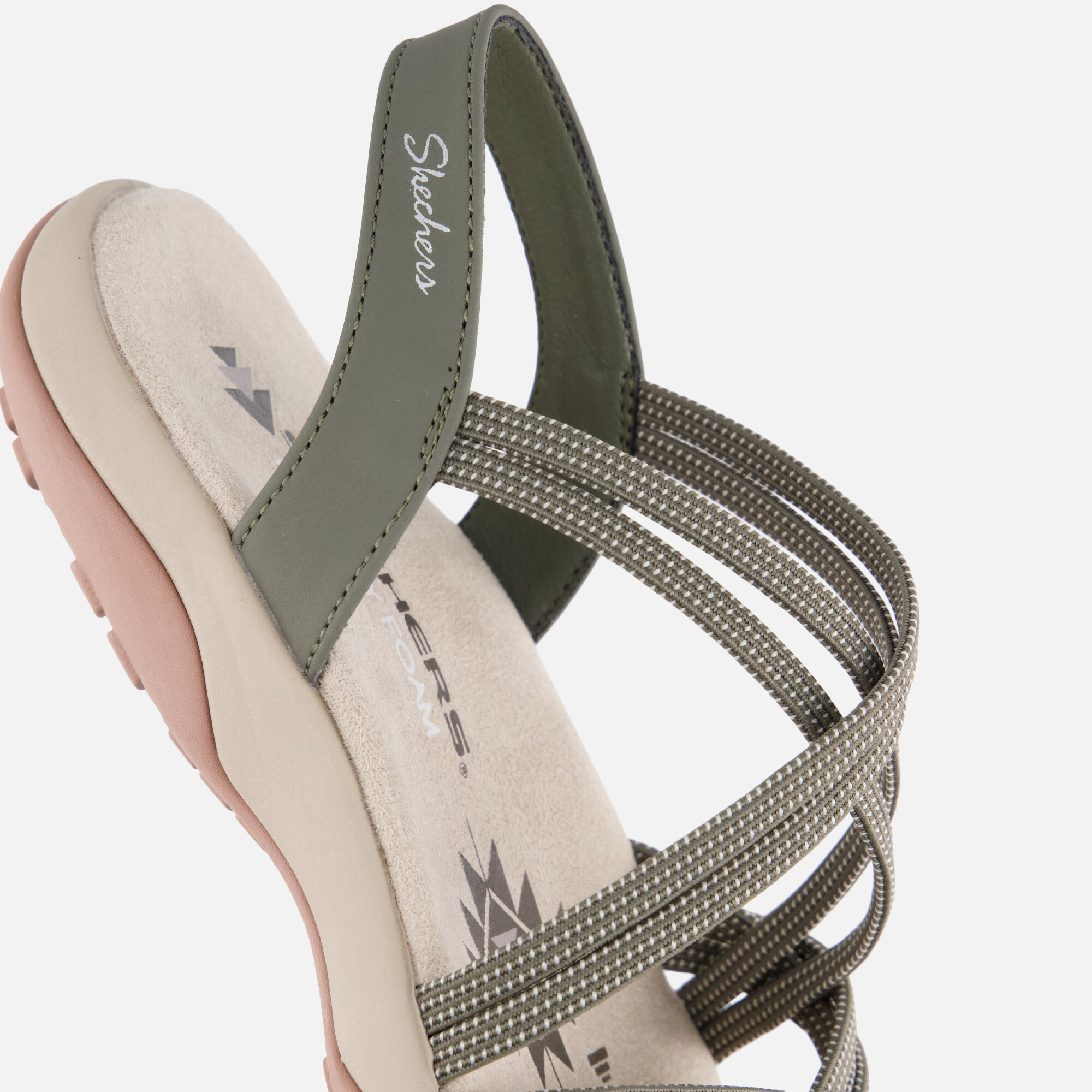 Skechers Reggae Slim Turn It Up sandalen groen, foto 5