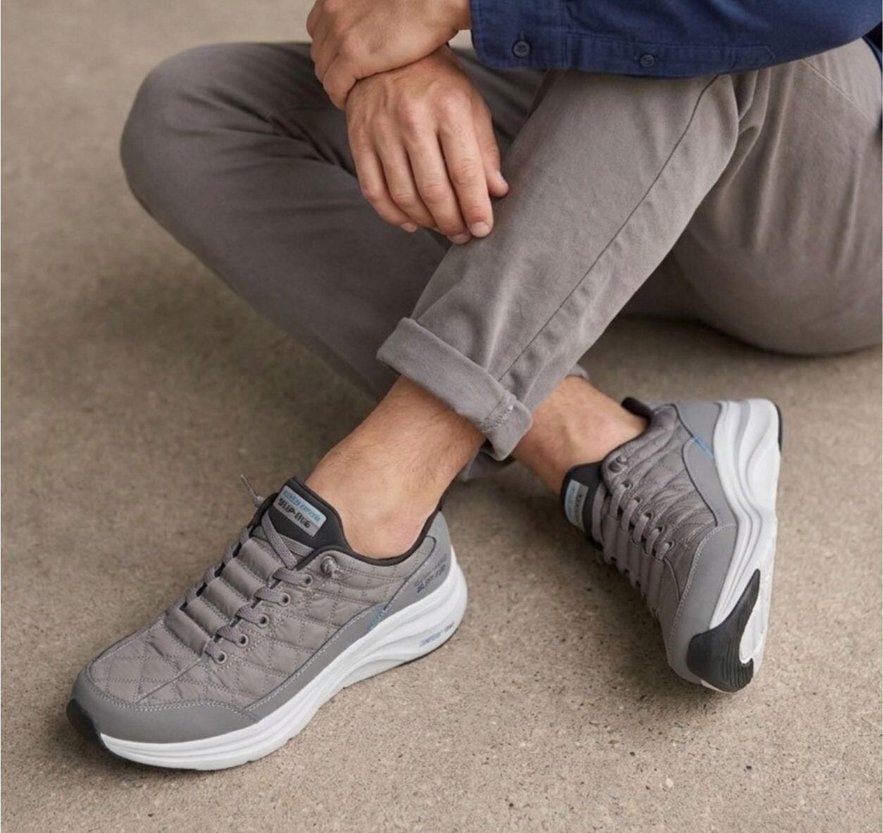 Skechers Skechers Slip-Ins Cozy Fit grijs Textiel