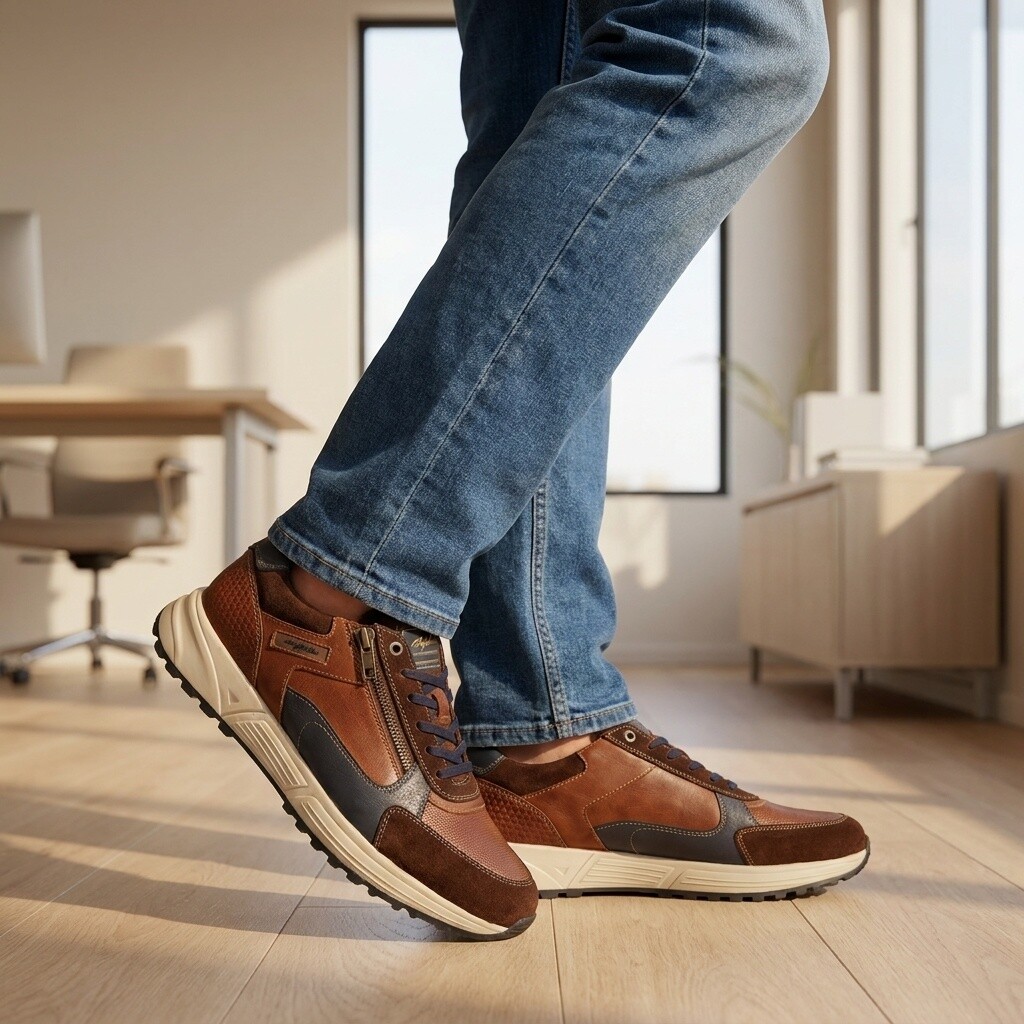 Australian Australian Discover Sneaker cognac Leer