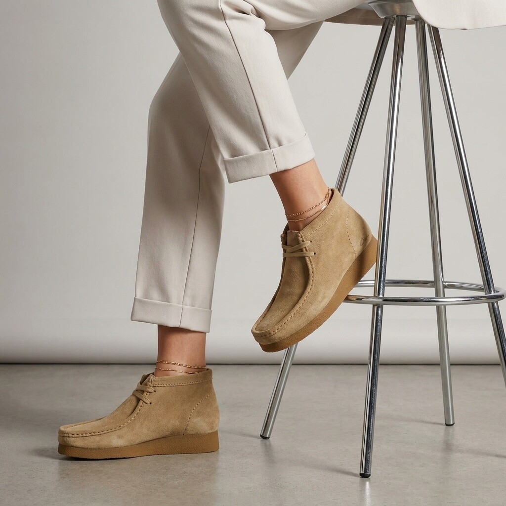 Clarks Clarks Wallabee Evo Veterboots beige Suede