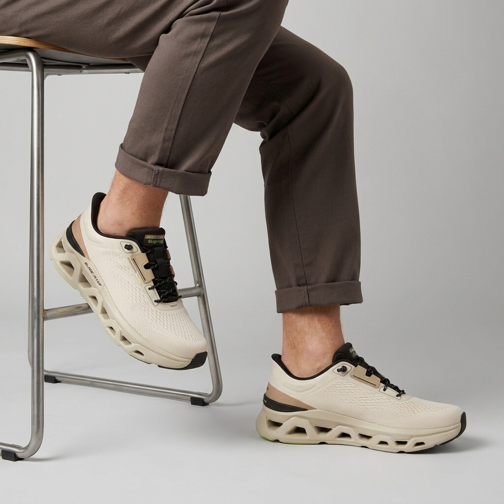 Skechers Skechers Glide-Step Altus Instappers taupe Textiel