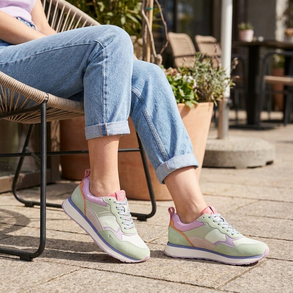 Tamaris Tamaris Sneakers groen Synthetisch
