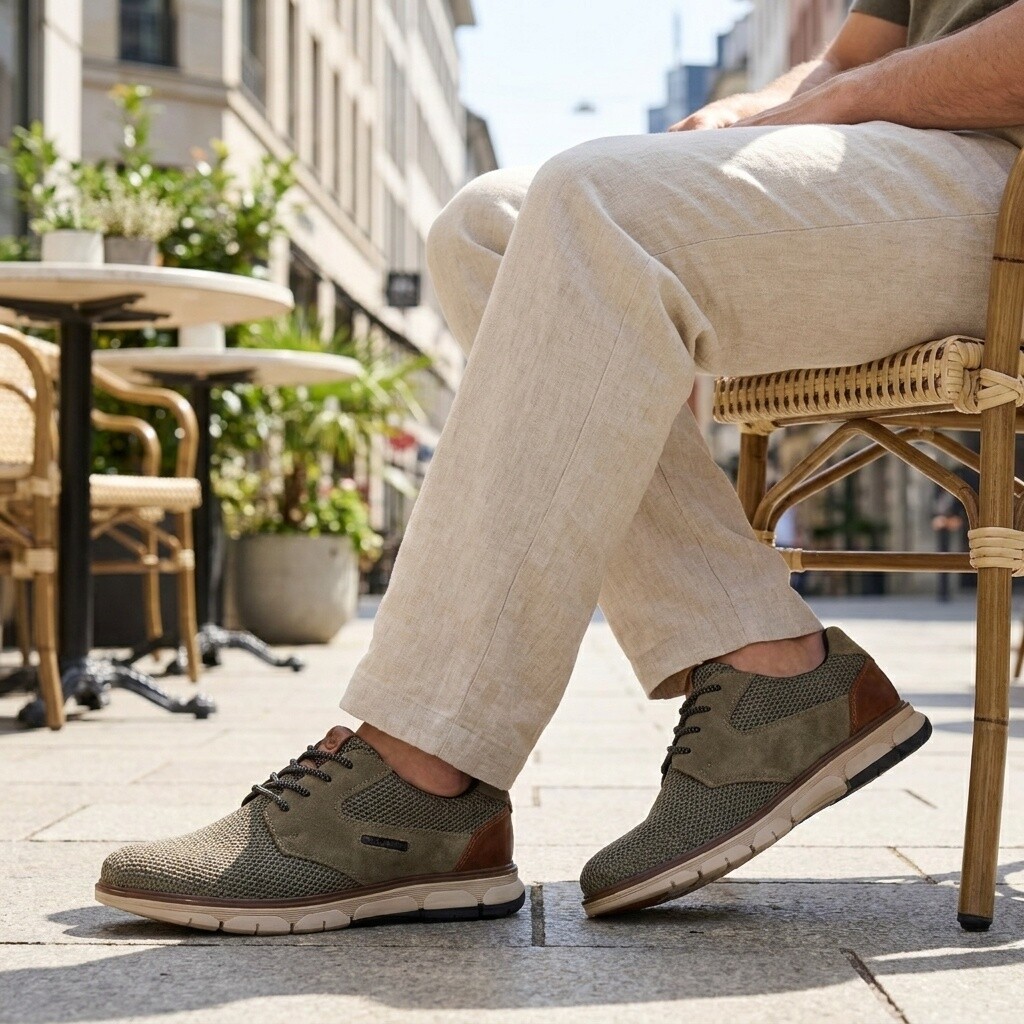Bugatti Bugatti Don Veterschoenen groen Leer