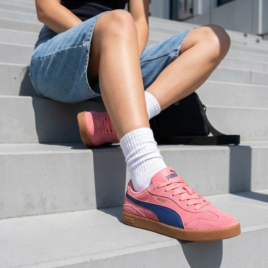Puma Puma Club Azura Sneakers roze Suède