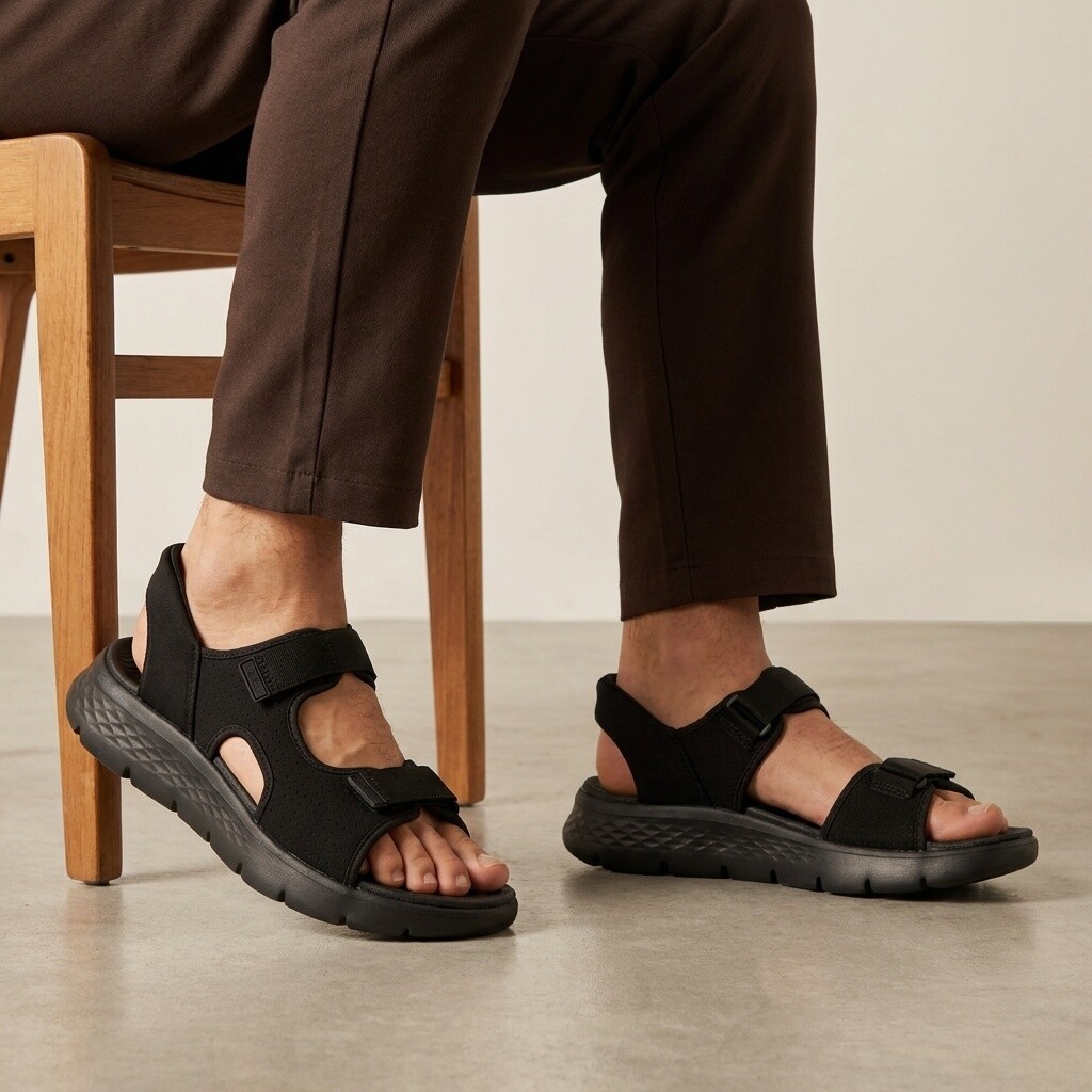 Skechers Skechers Slip-ins Go Walk Flex Sandalen zwart