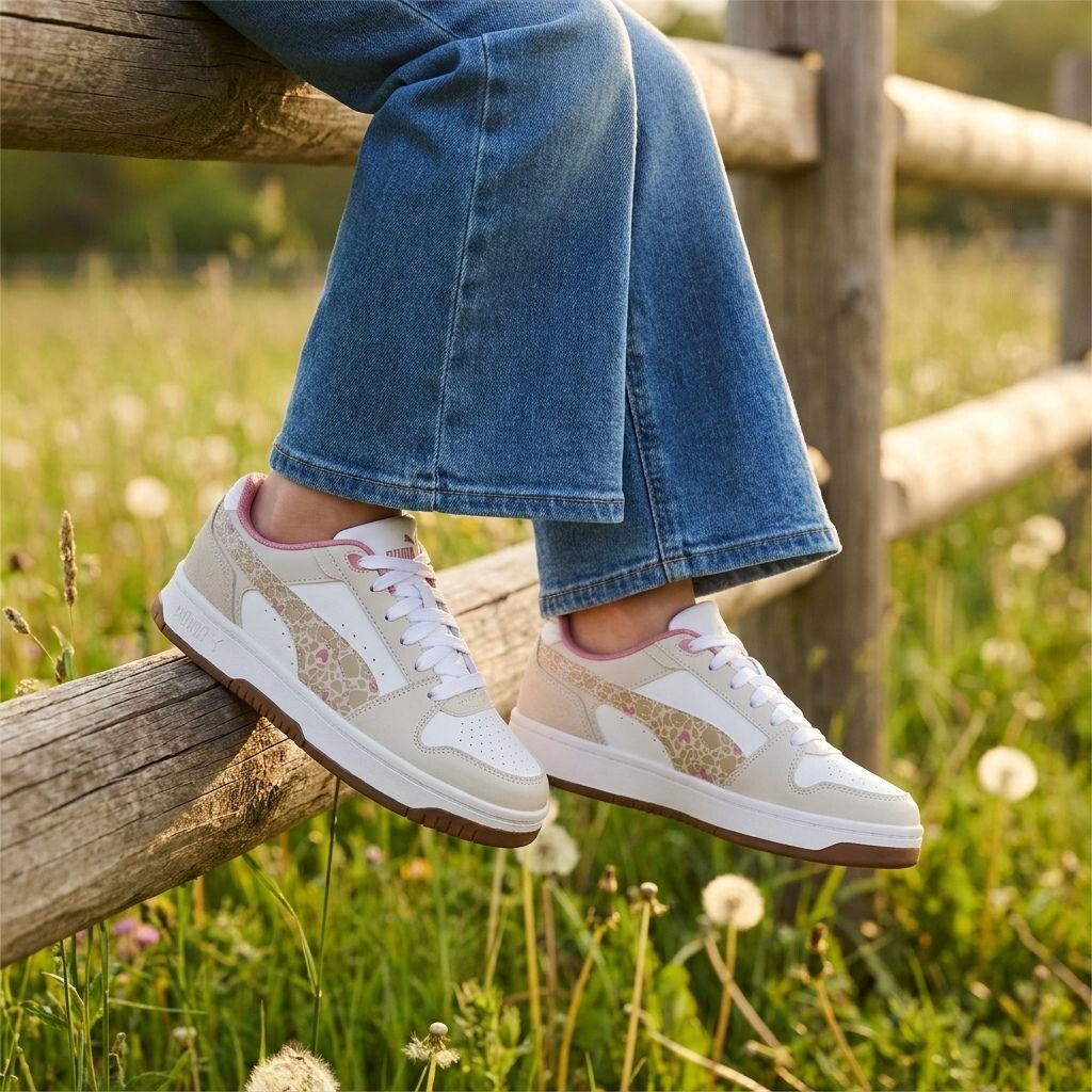 Puma Puma Rebound Slam Lo Sneakers beige Synthetisch