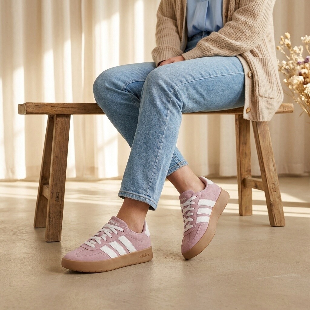 Adidas Adidas Barreda XLG Sneakers roze Leer