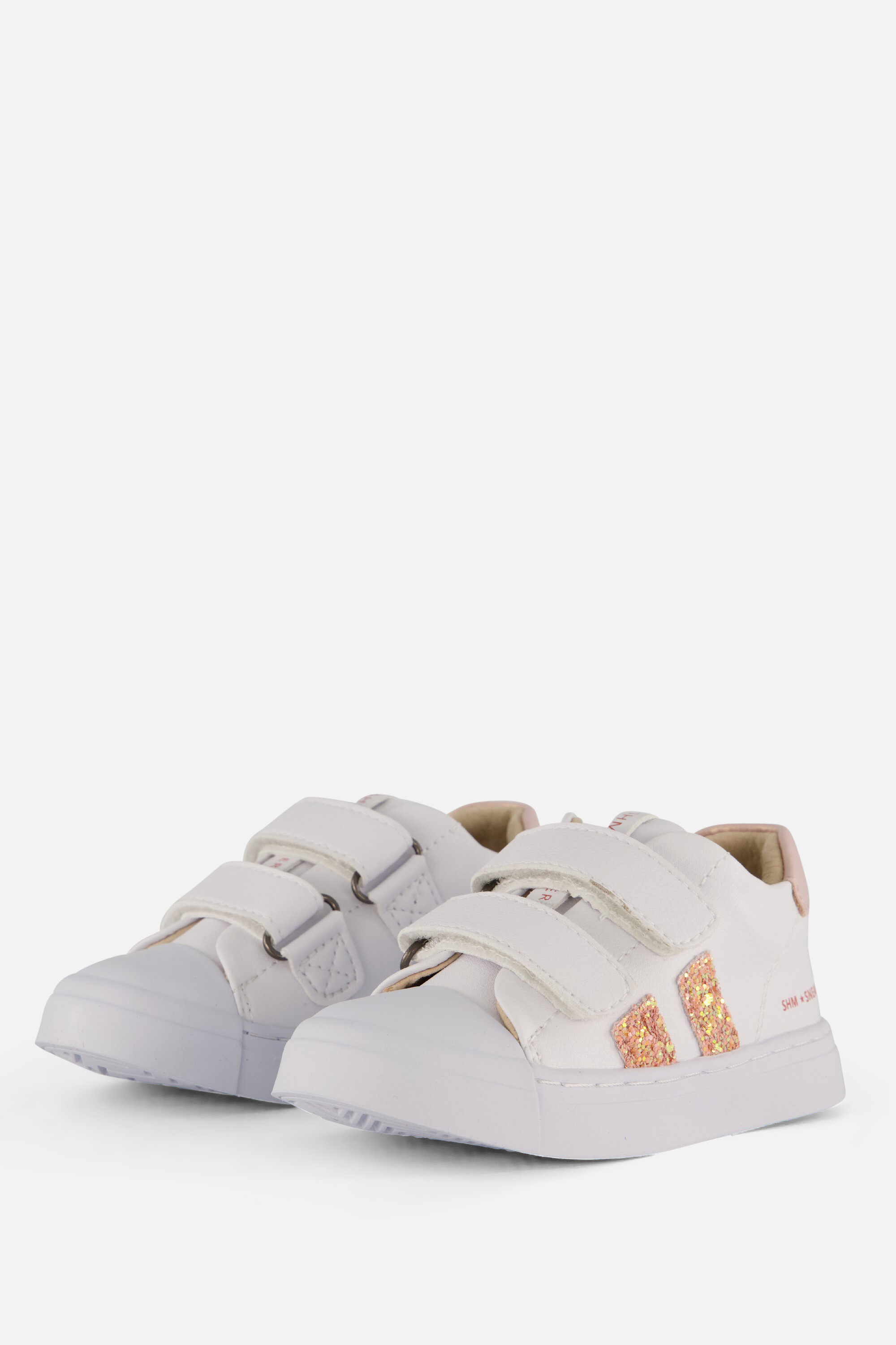 Shoesme Glitter Sneakers wit Leer, foto 2