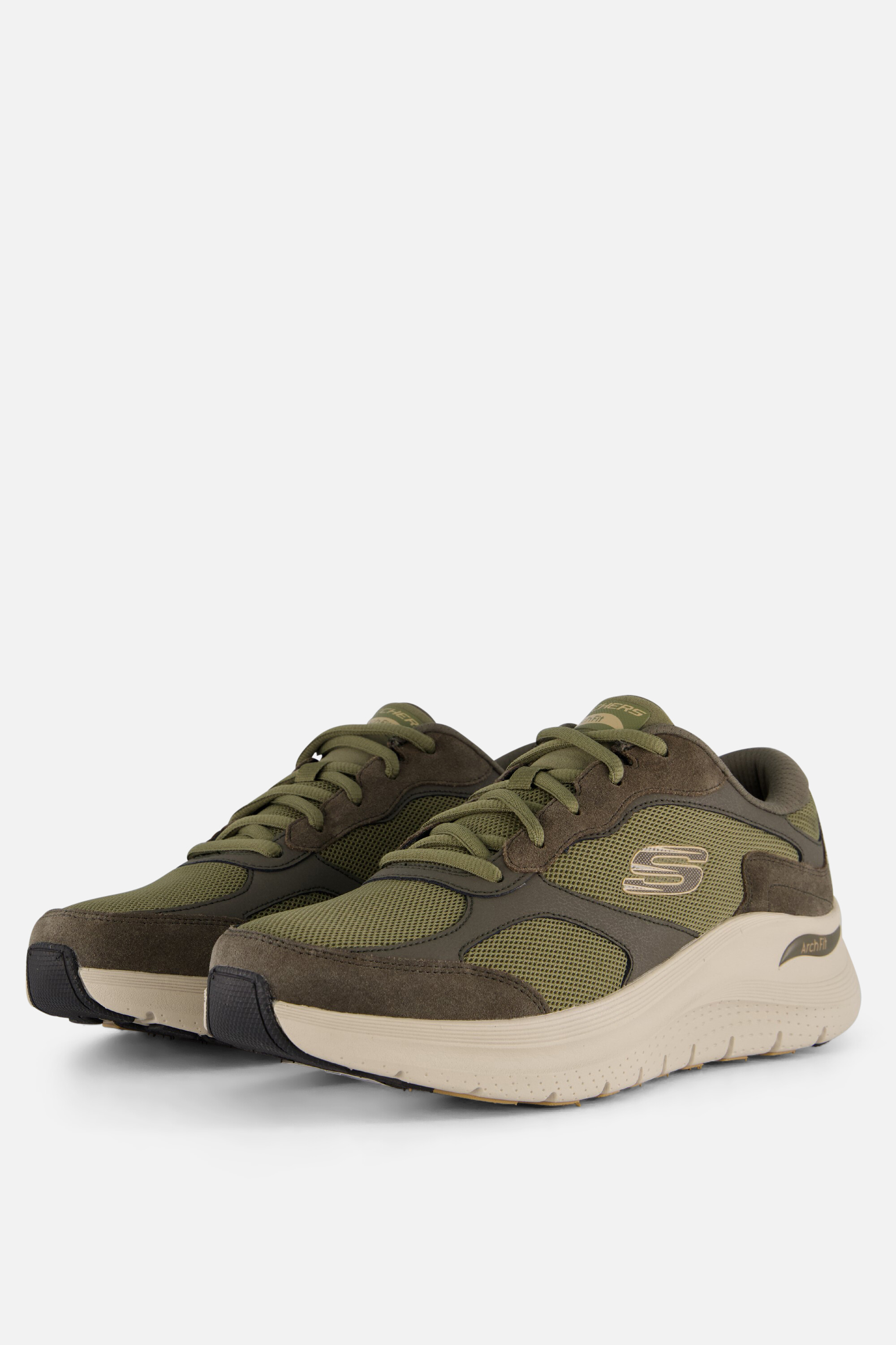 Skechers Skechers Arch Fit 2.0 Sneakers groen Suede