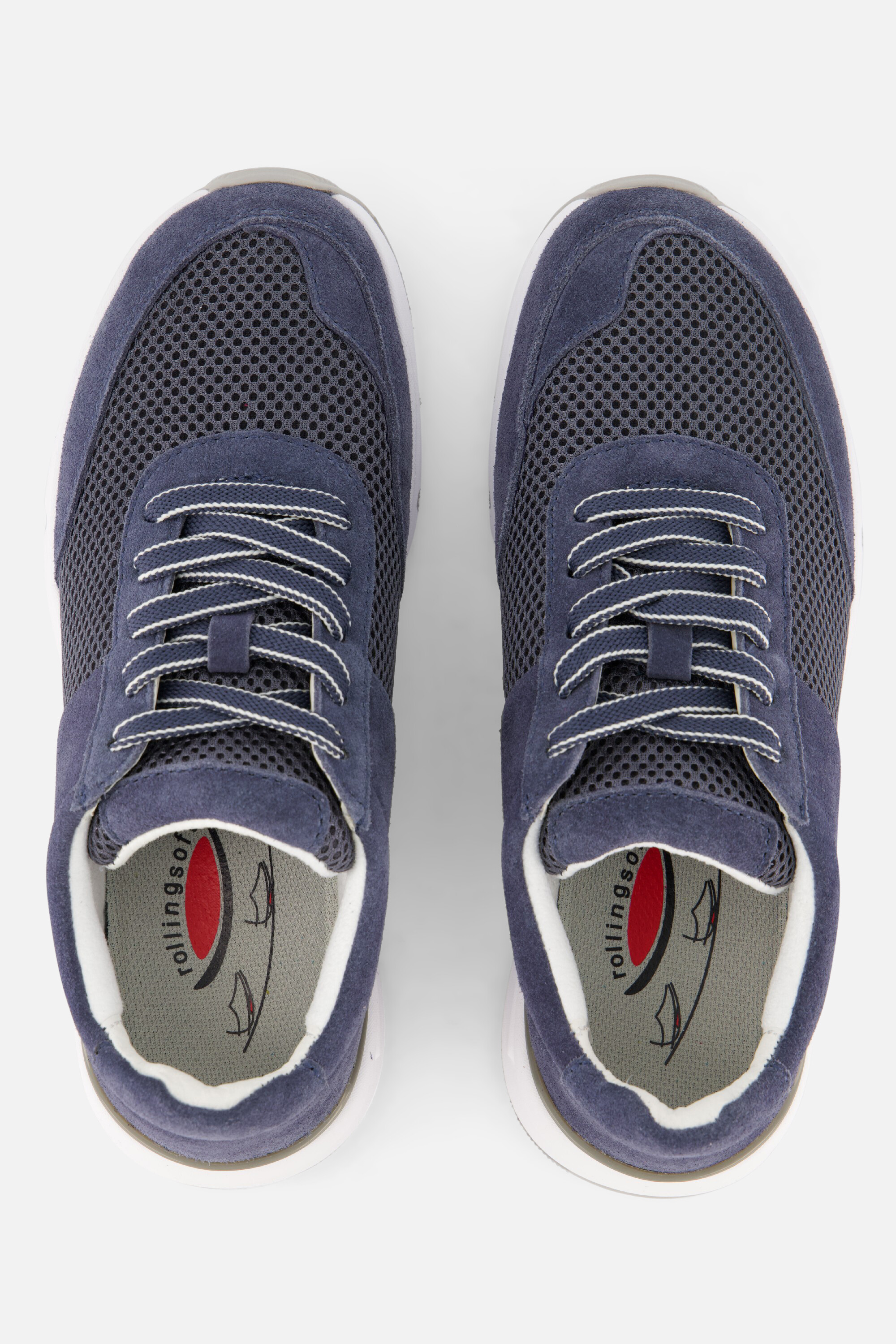 Gabor Rollingsoft Sneakers blauw Suéde, foto 4