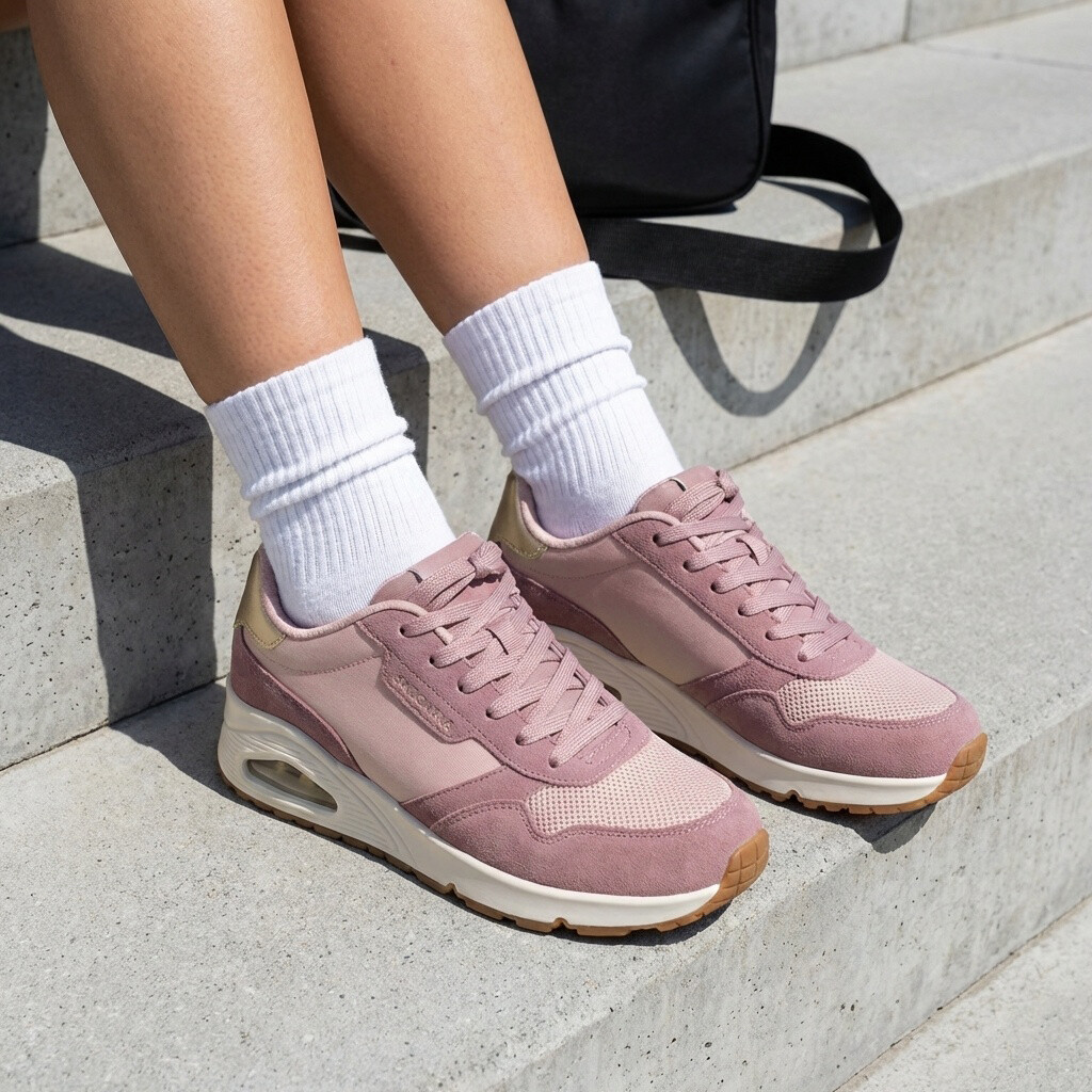 Skechers Skechers Uno Sneakers roze Suède