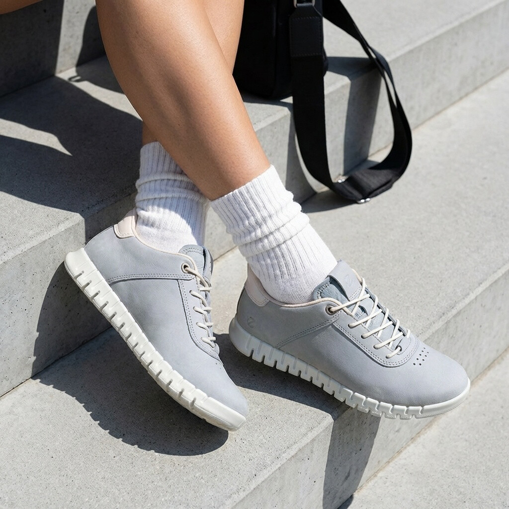 Ecco Ecco Gruuv Lite Sneakers blauw Nubuck