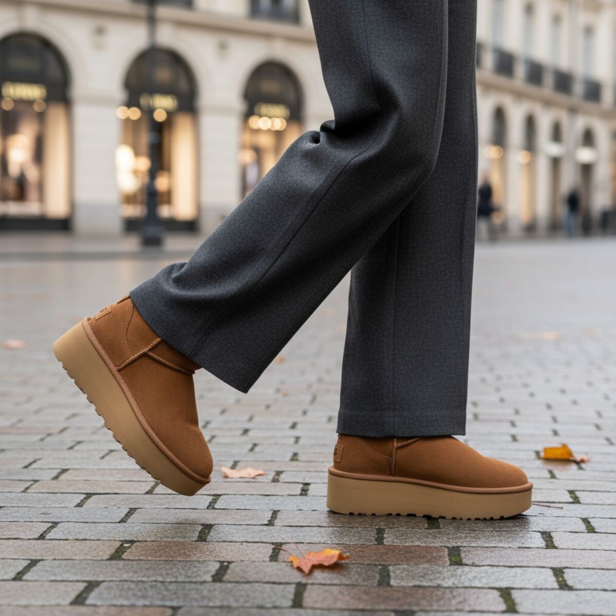 UGG UGG W Classic Ultra Mini Platform Boots cognac