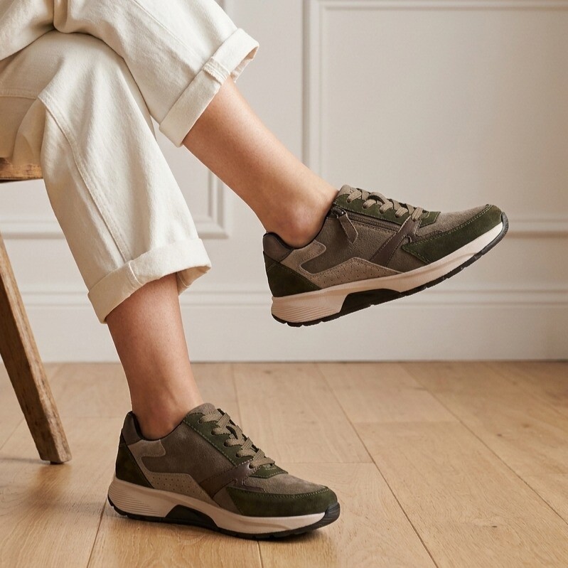 Gabor Gabor Rollingsoft Sneakers groen Suede