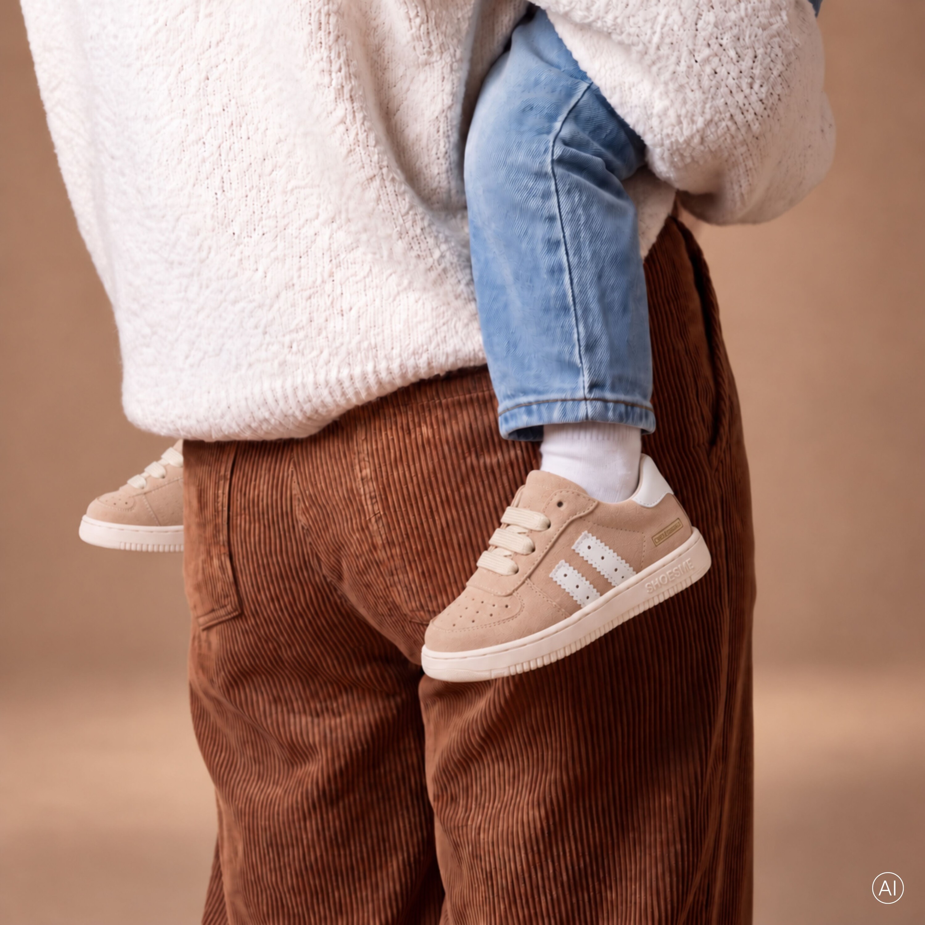 Shoesme Shoesme ExtremeFlex® Sneakers taupe Suede