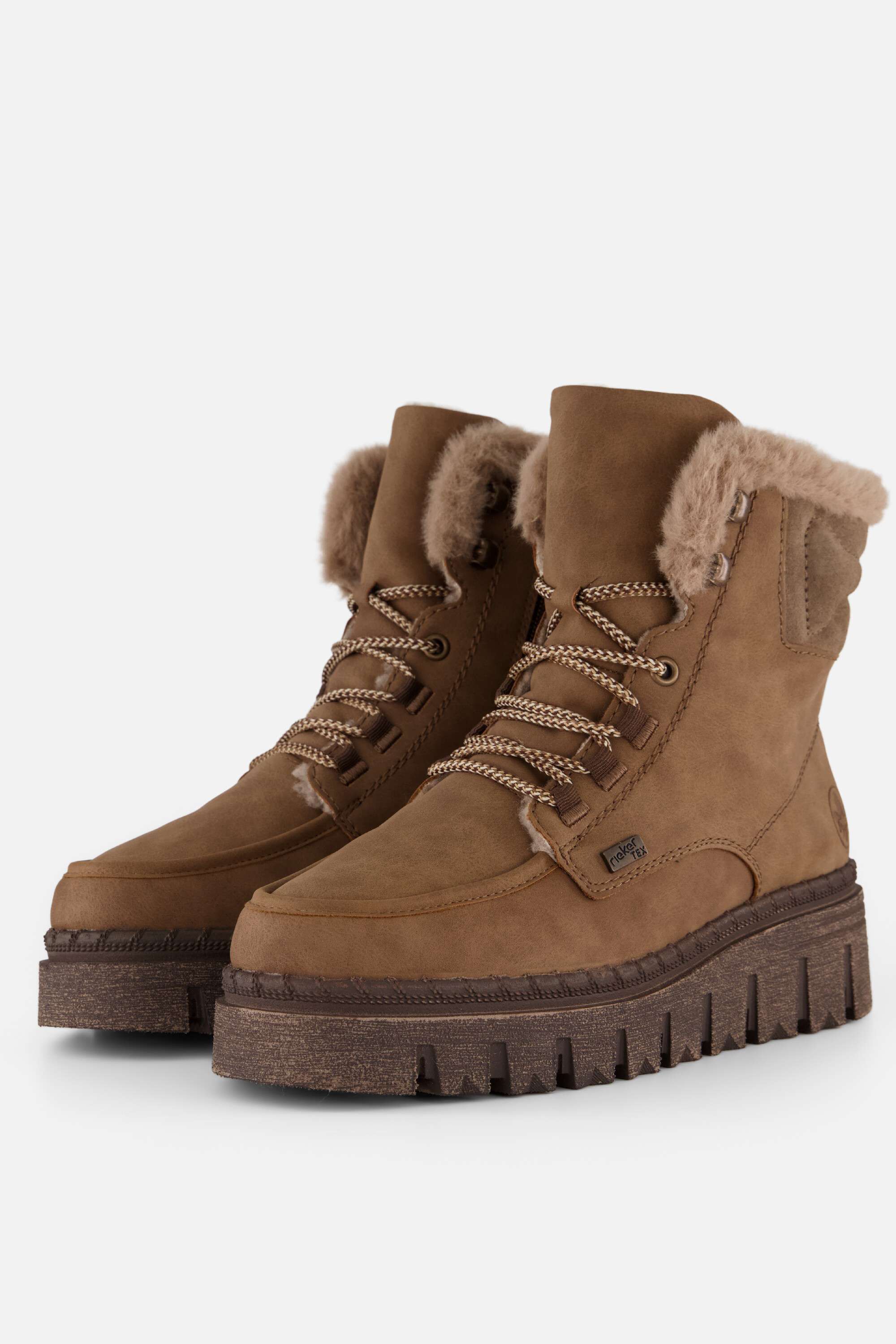 Rieker Rieker veterboots beige