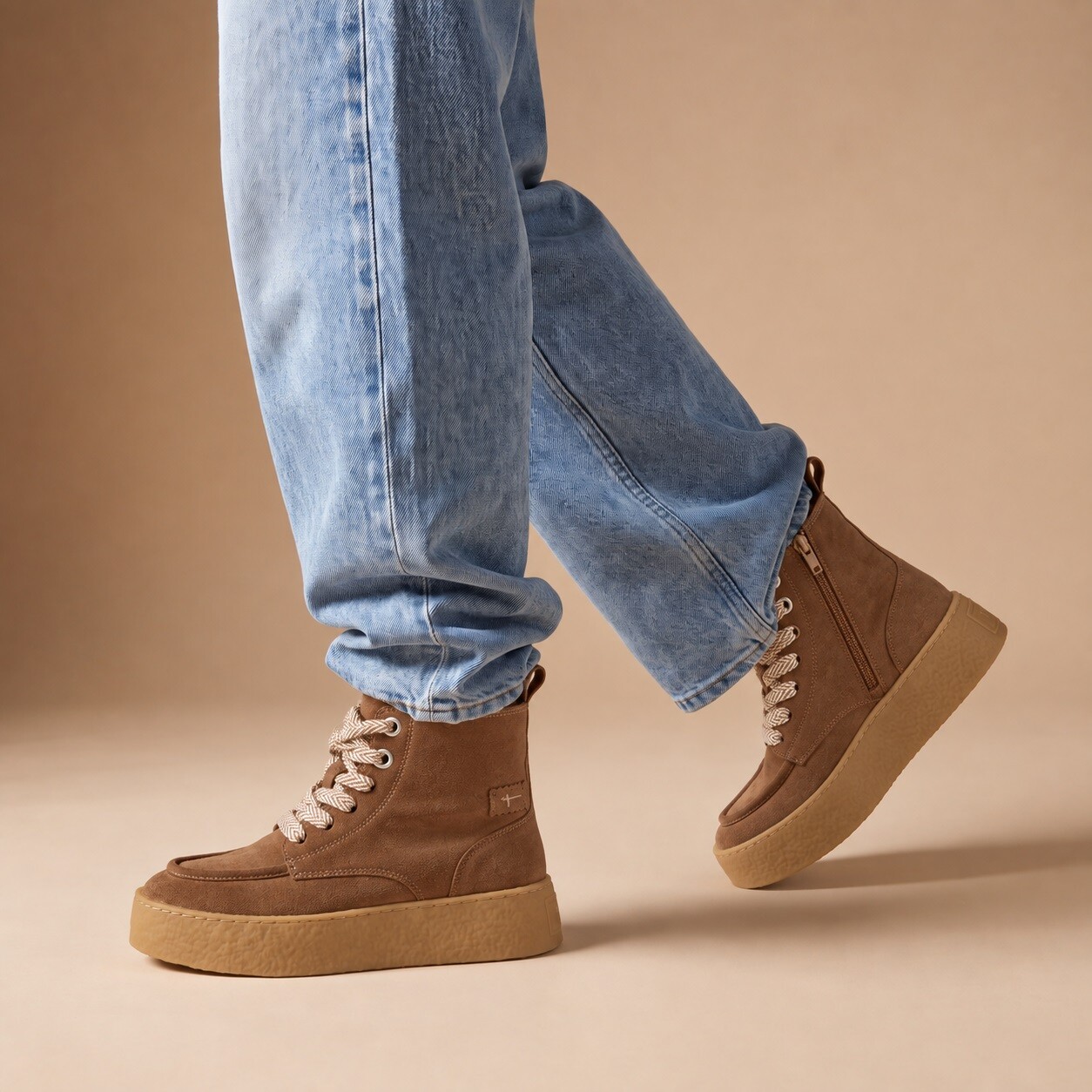 Tamaris Tamaris Veterboots beige Suède