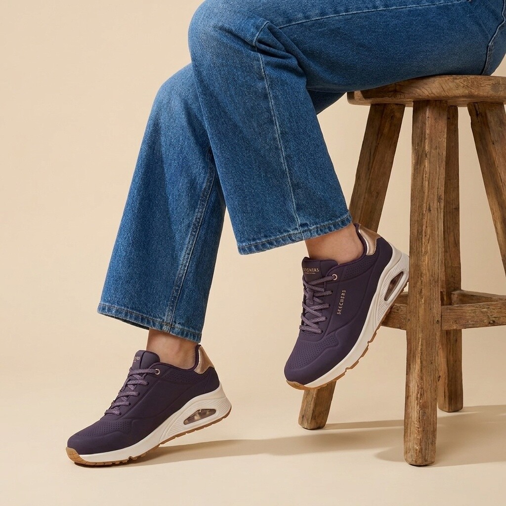 Skechers Skechers Uno Shimmer Away Sneakers paars
