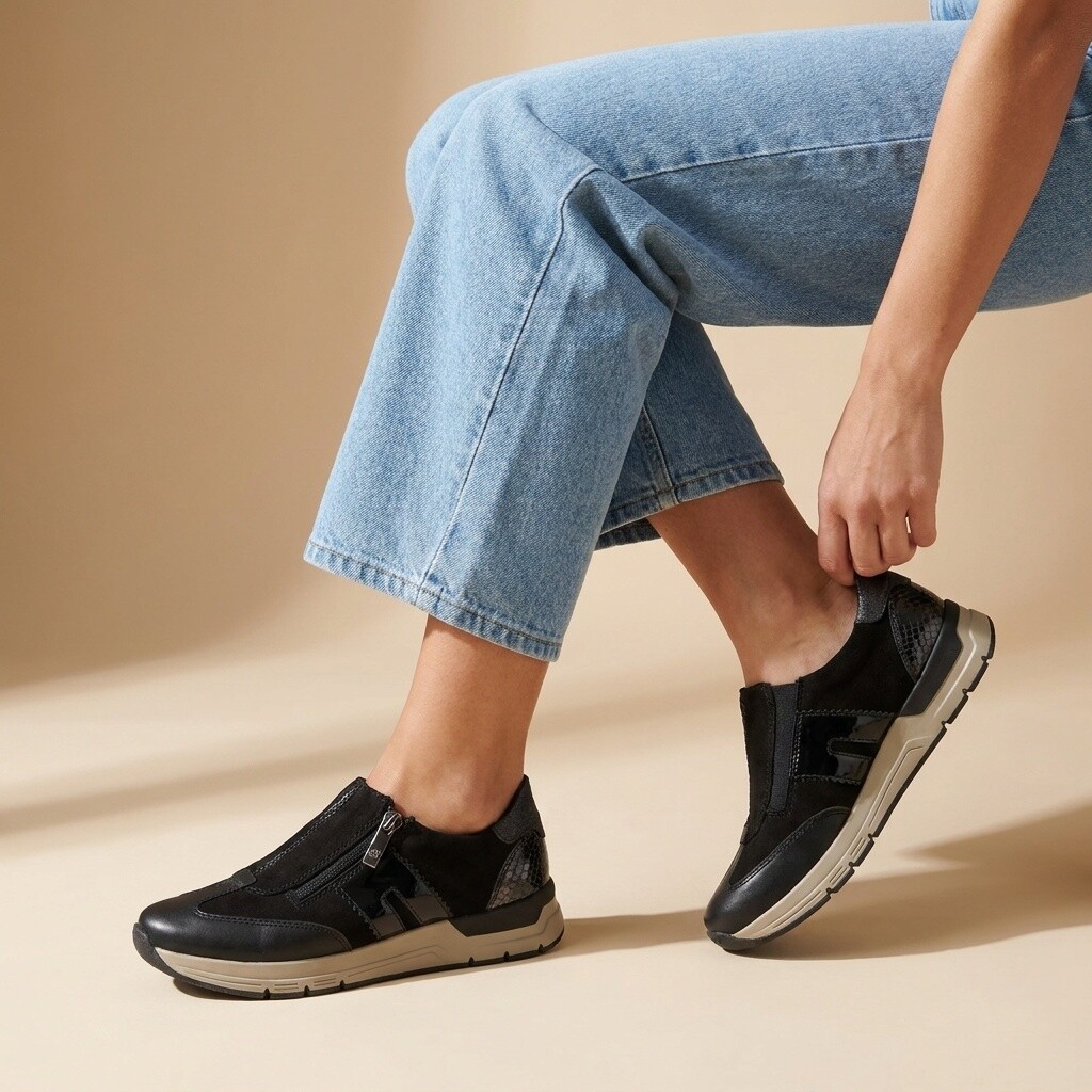Rieker Rieker Sneakers zwart