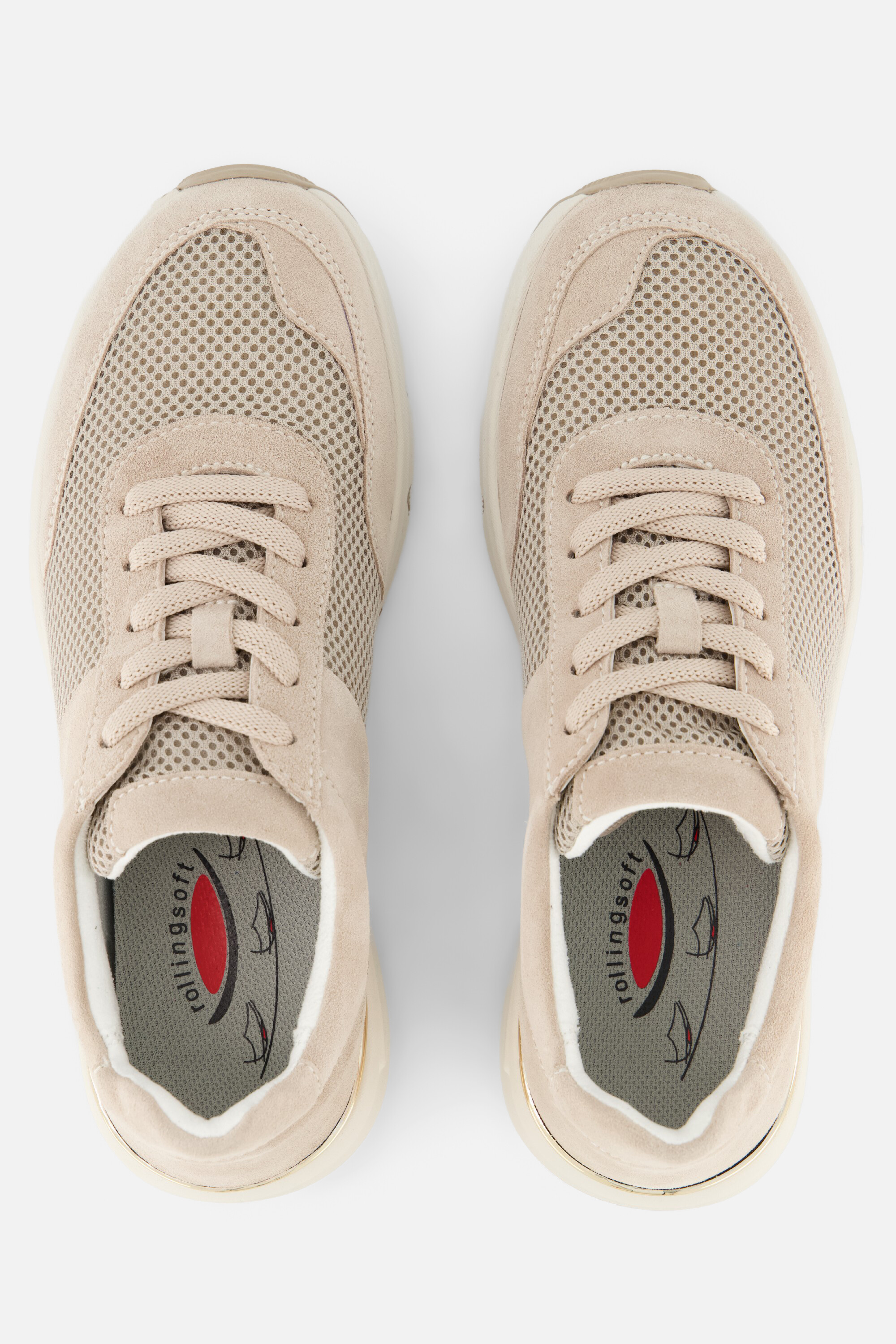 Gabor Rollingsoft Sneakers beige Suéde, foto 4