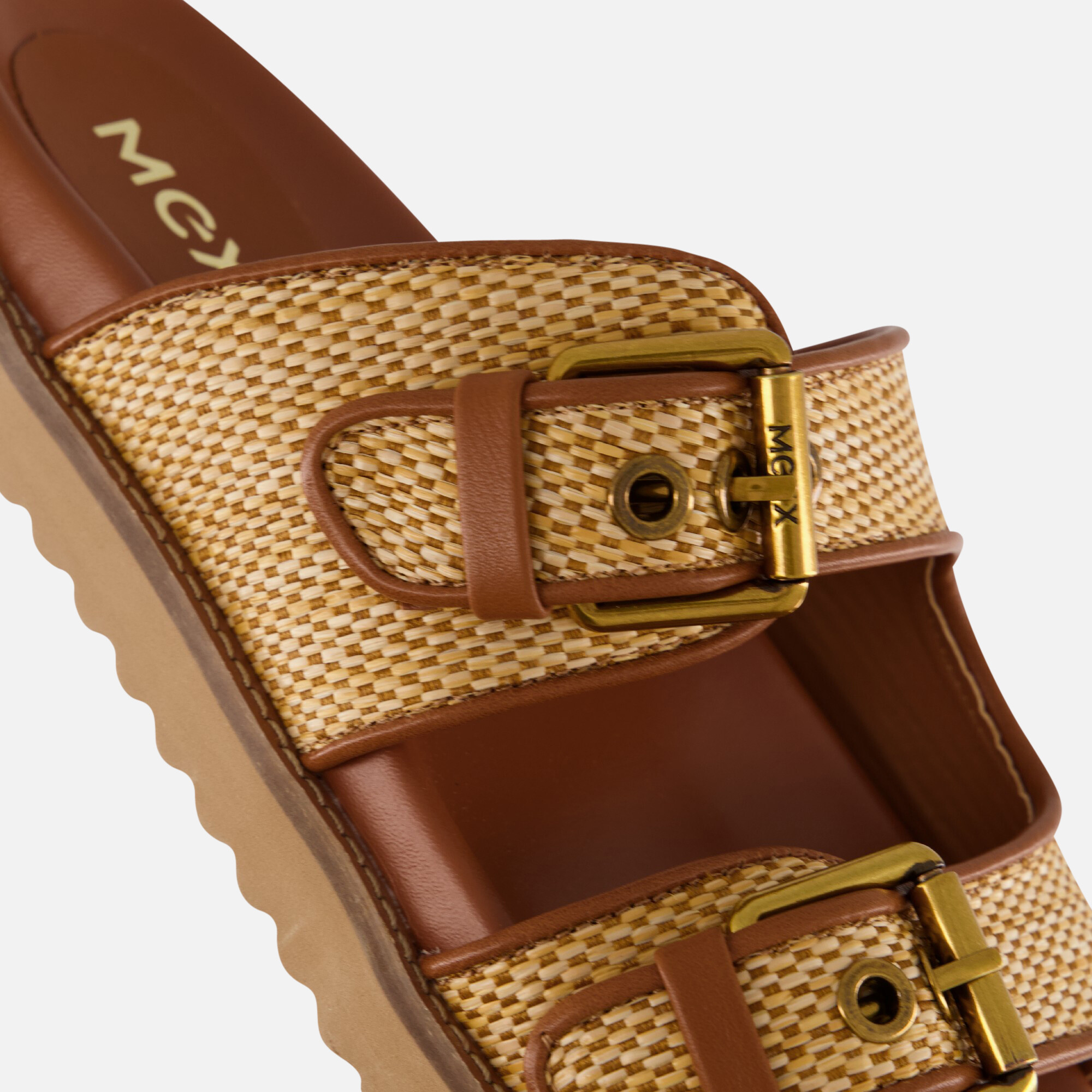 Mexx Reilly Penny Slippers cognac Synthetisch, foto 5