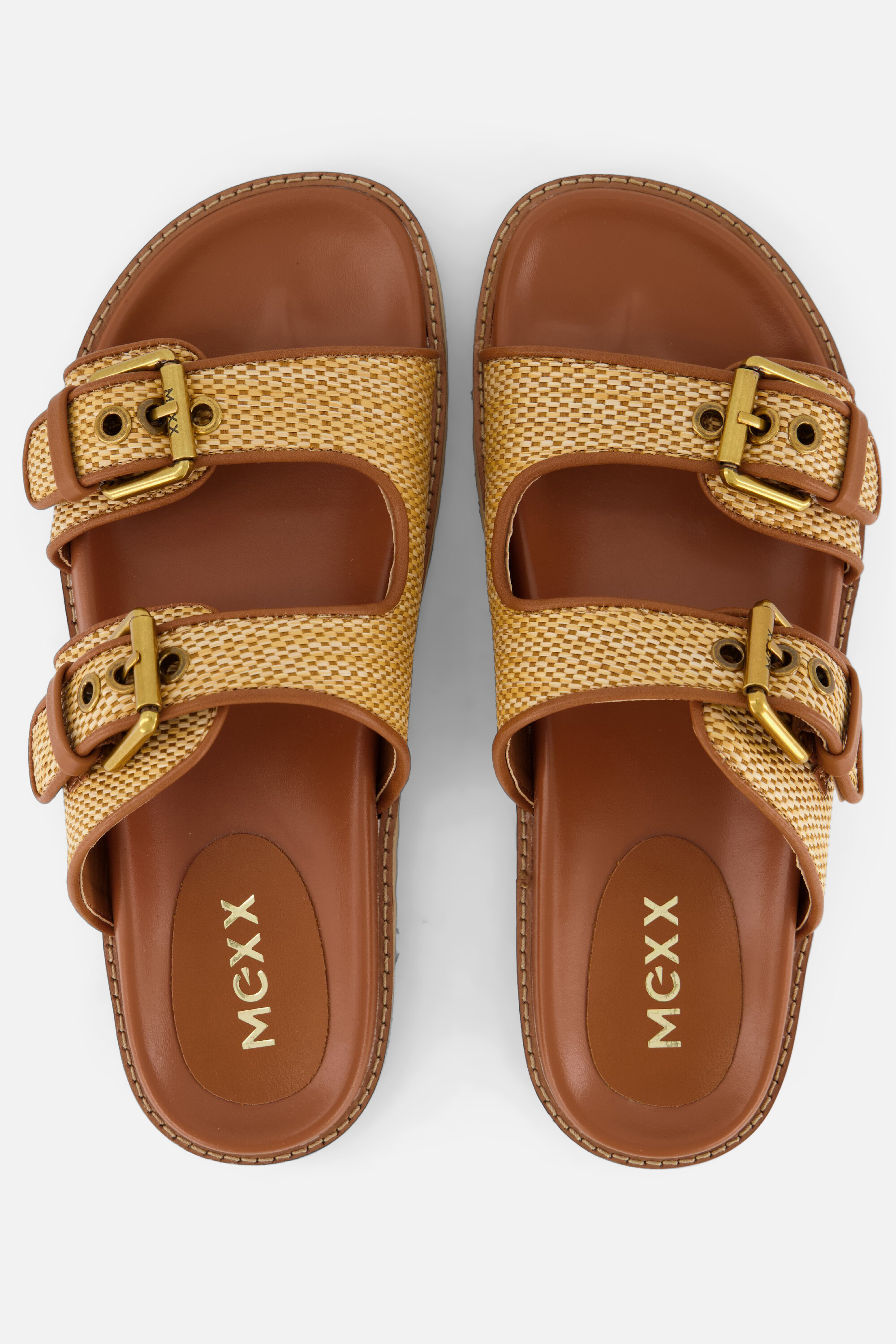 Mexx Reilly Penny Slippers cognac Synthetisch, foto 3