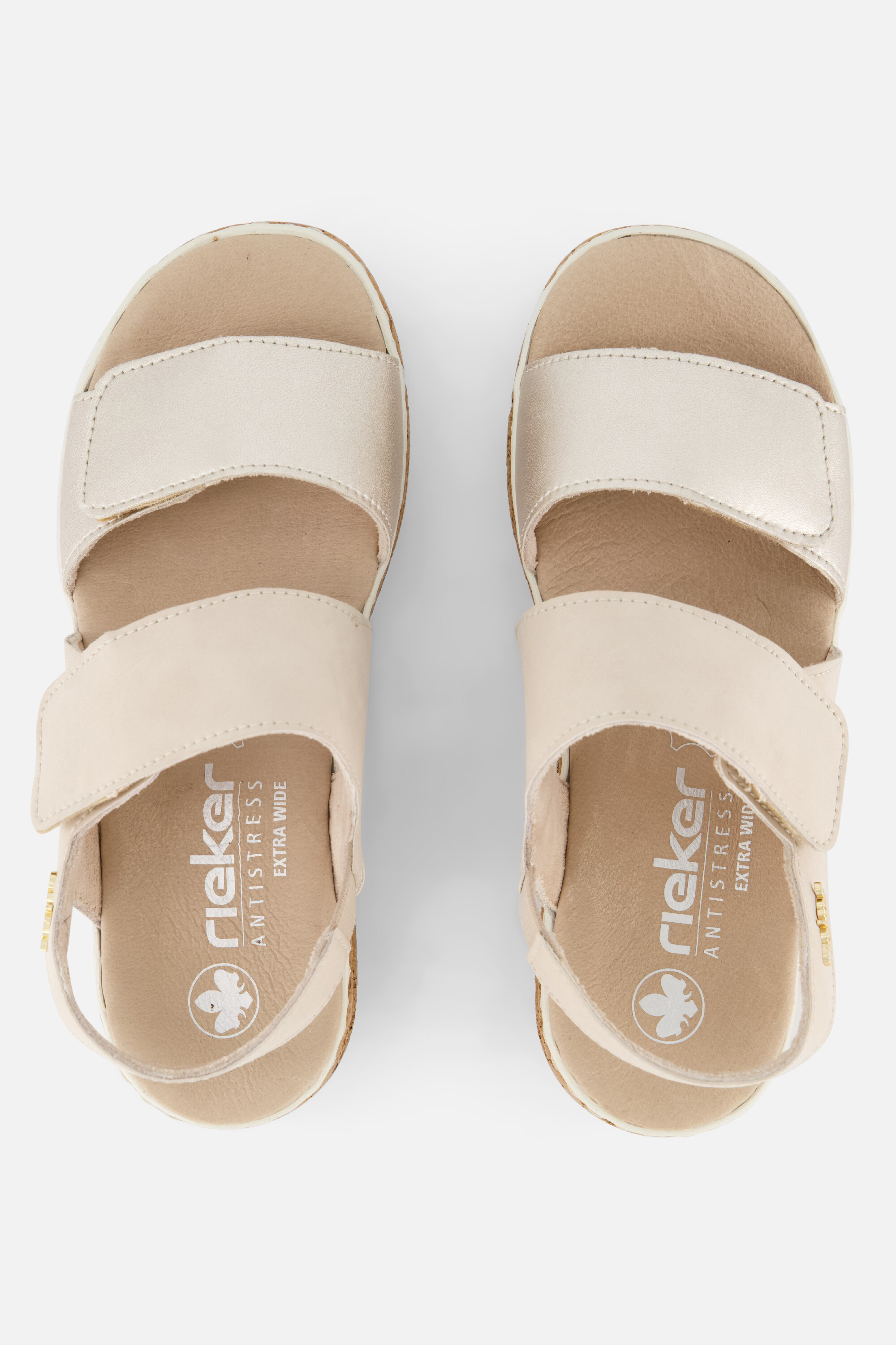 Rieker Sandalen beige Textiel, foto 3