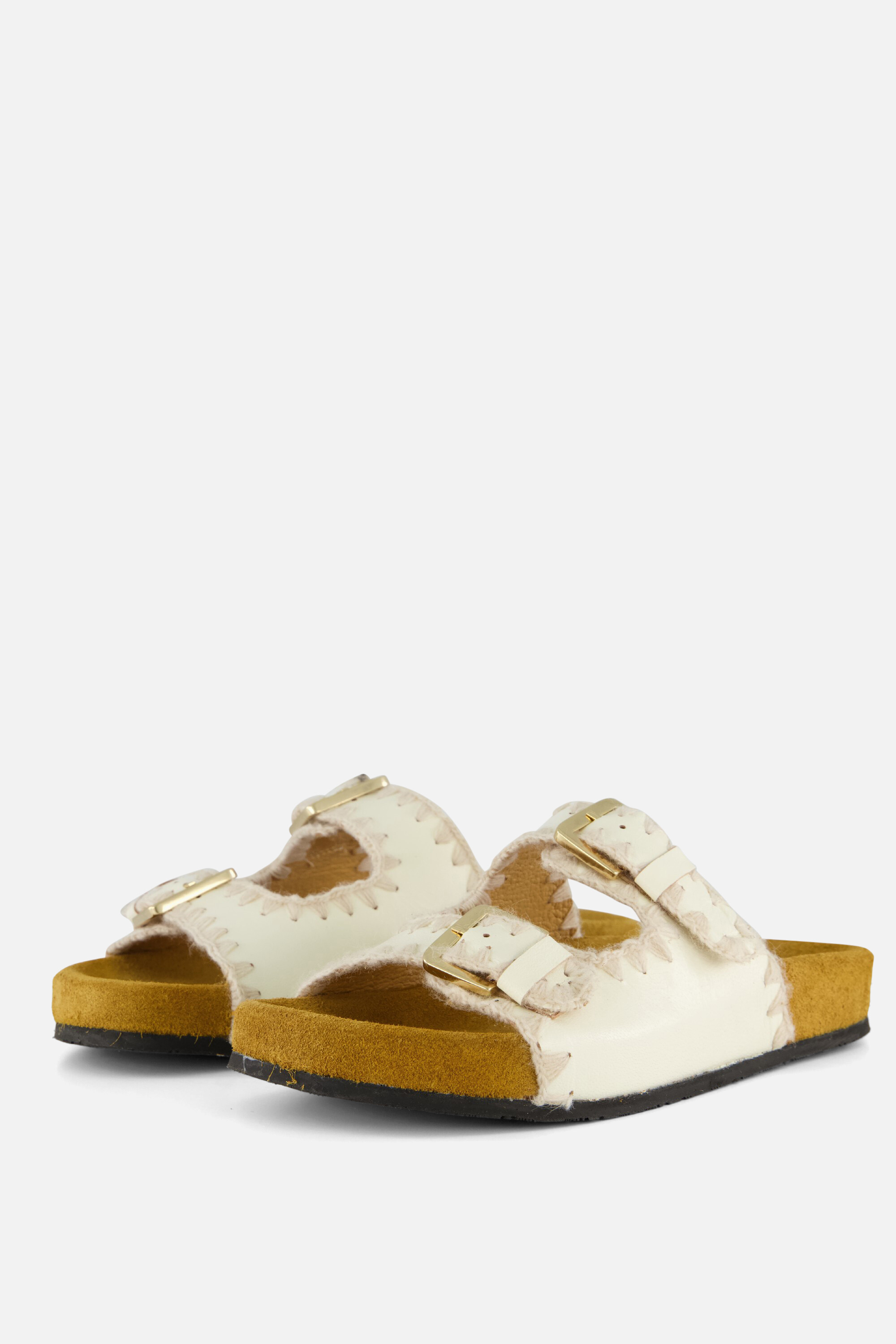 Aqa Slippers beige Textiel, foto 2