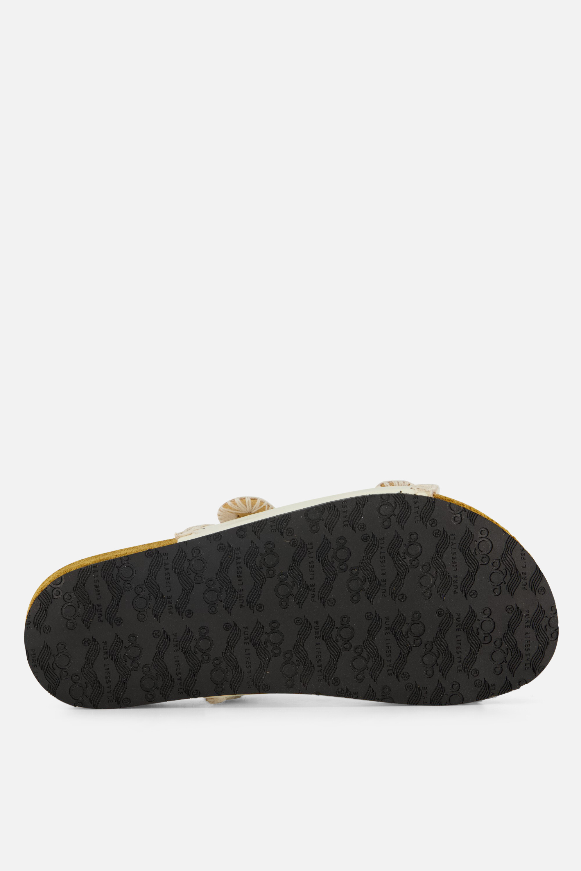 Aqa Slippers beige Textiel, foto 4