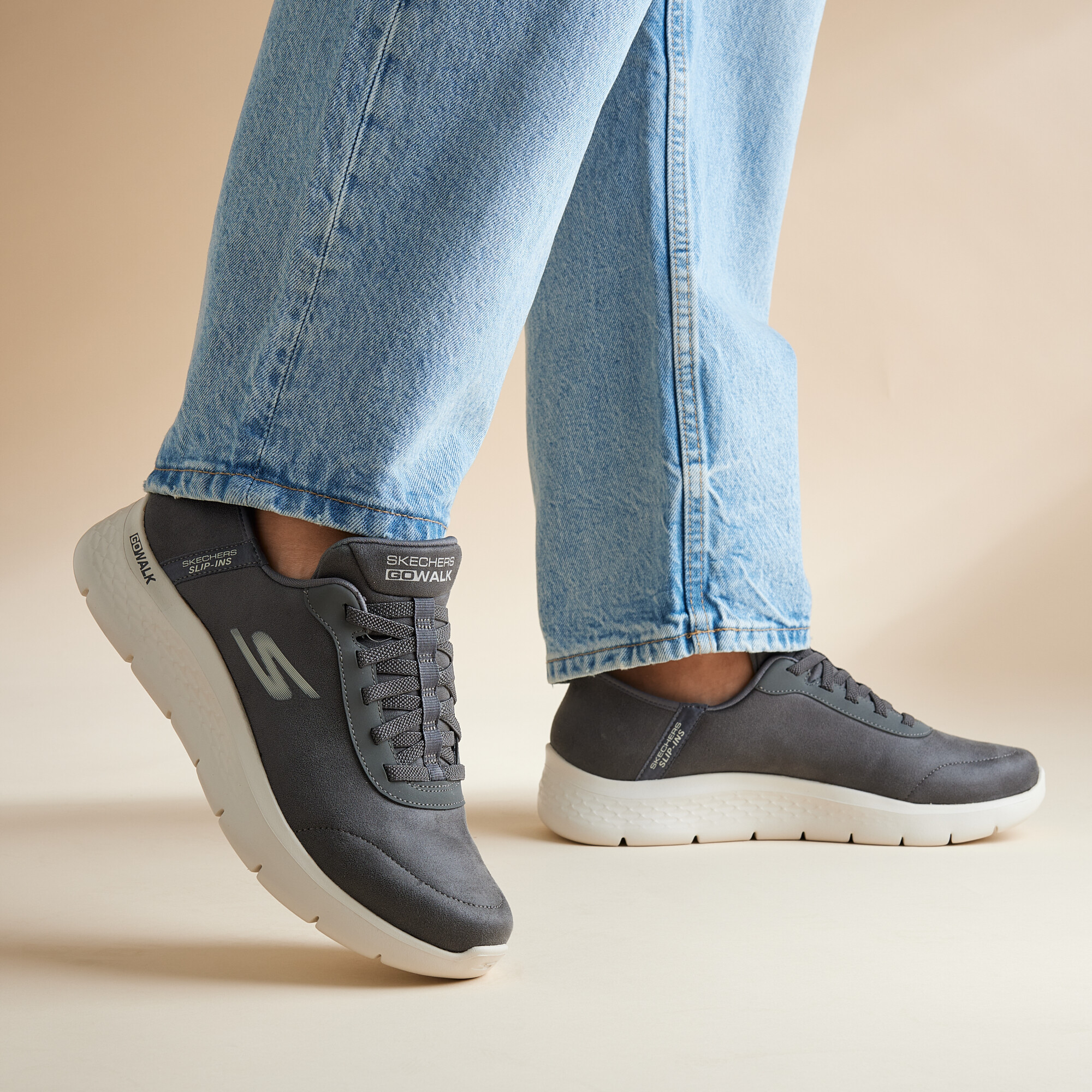 Skechers Skechers Go Walk Flex Slip-ins Instappers grijs