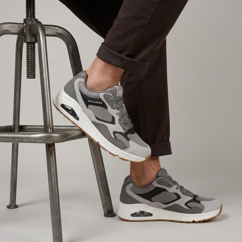 Skechers Skechers Uno Sneakers grijs Suede