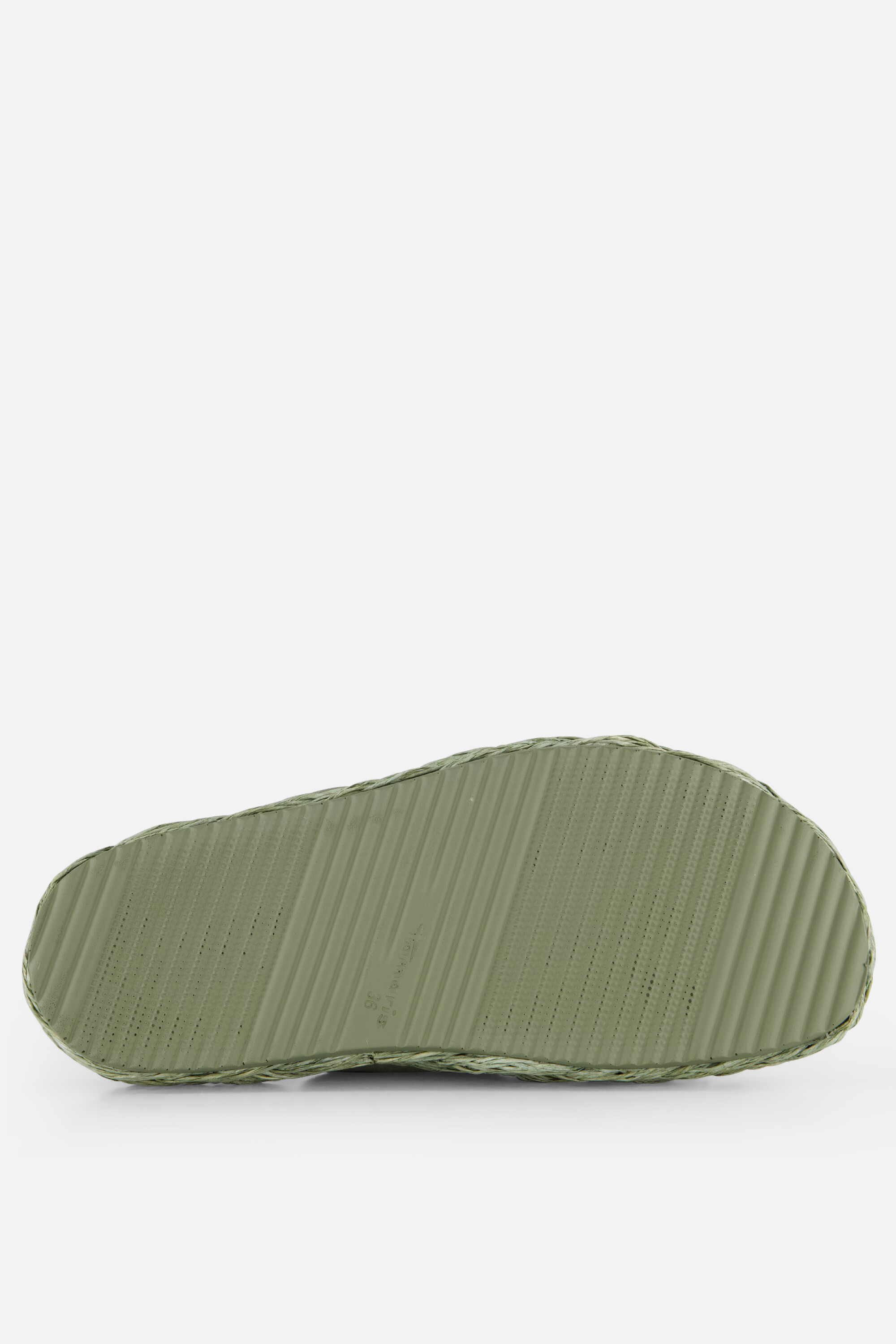 Tamaris Slippers groen Leer, foto 4