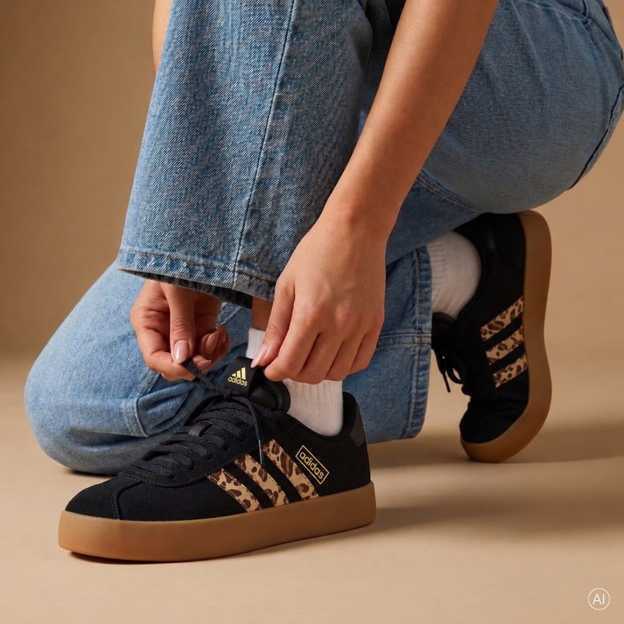 Adidas Adidas VL Court 3.0 Sneakers zwart Leer