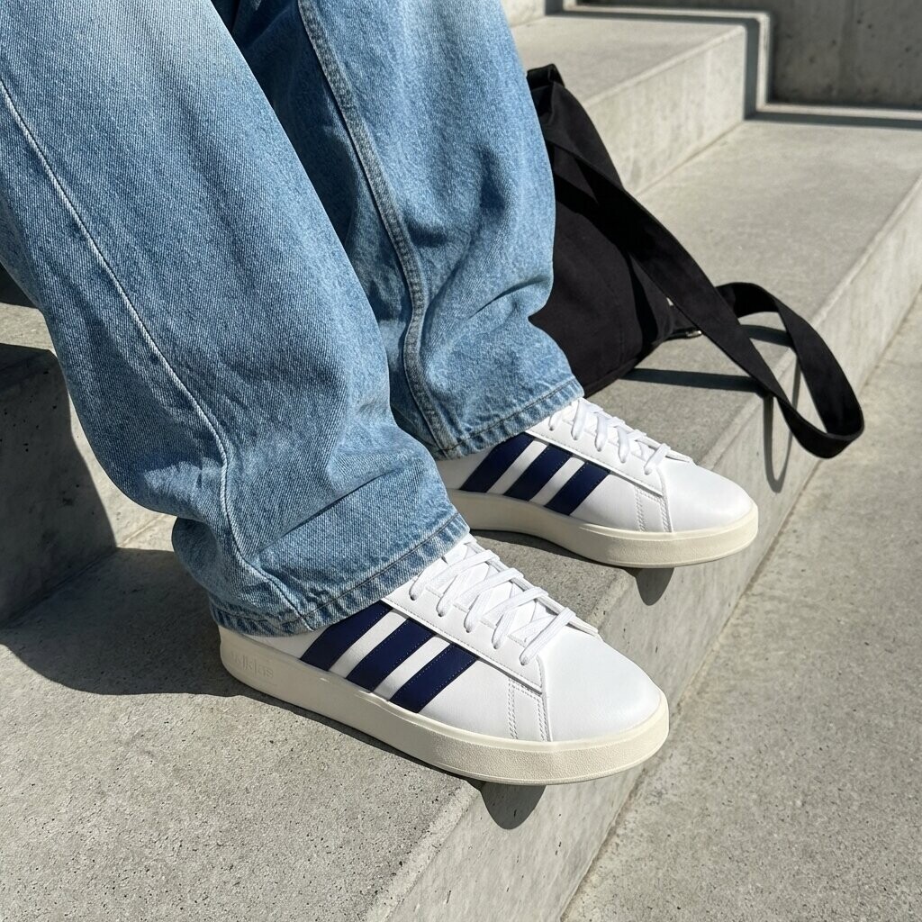 Adidas Adidas Grand Court 3.0 Sneakers wit Synthetisch