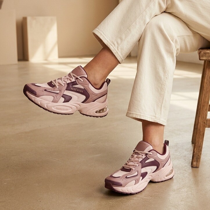 Skechers Skechers Uno Ryze Sneakers paars Leer