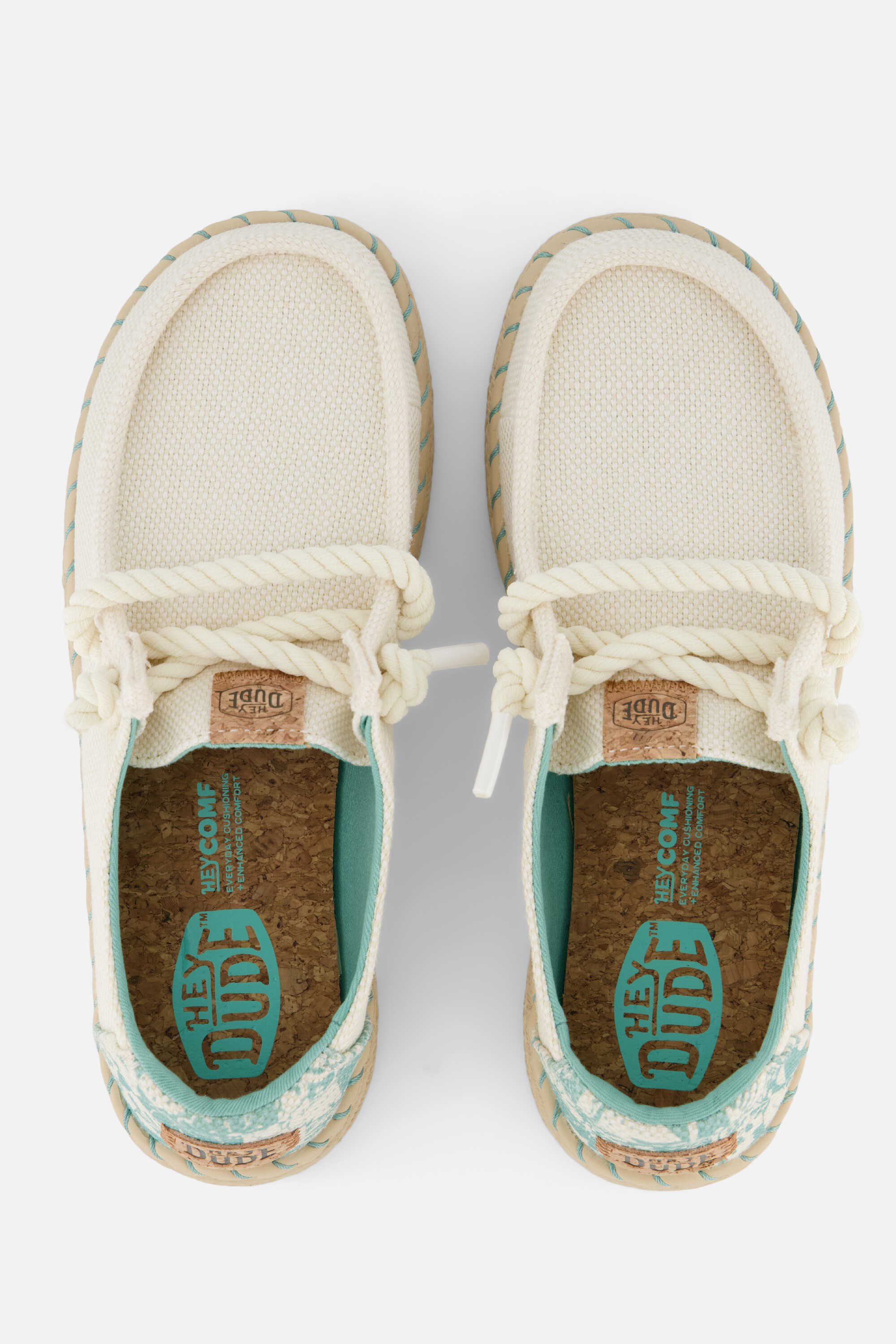 HeyDude Hey Dude Wendy Bootschoenen beige Textiel, foto 4