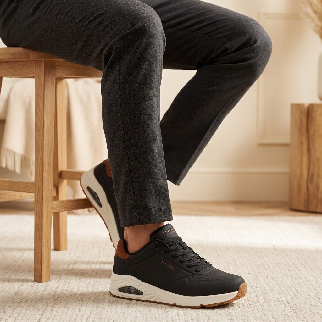 Skechers Skechers Uno Suited On Air Sneakers zwart