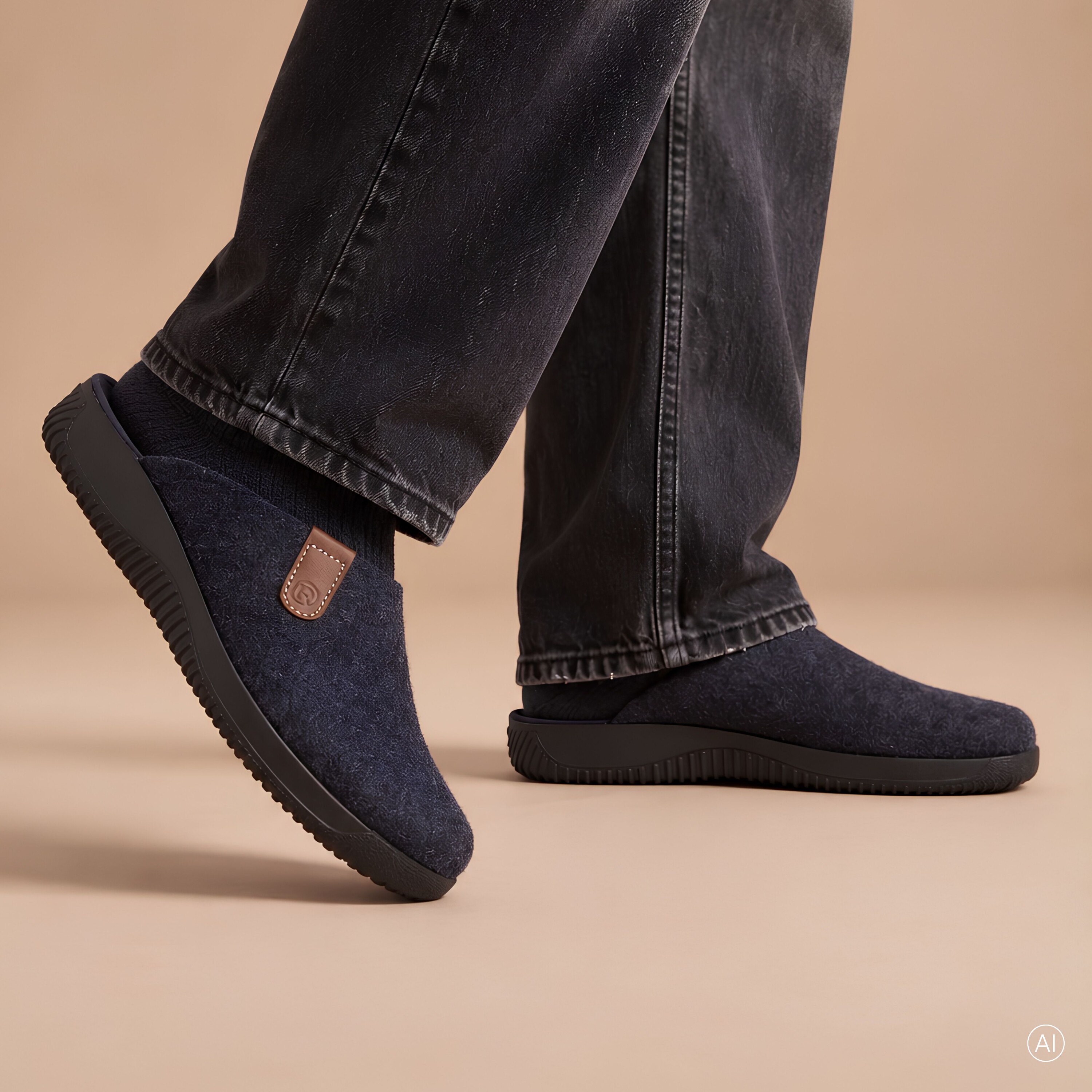 Rohde Rohde Soltau H Pantoffels blauw Textiel