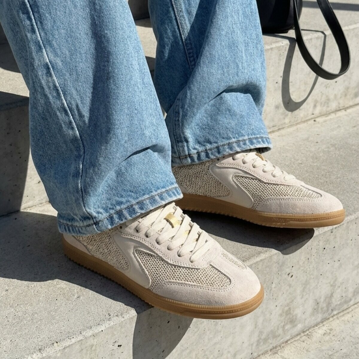 Skechers Skechers Hotshot Sneakers beige Textiel