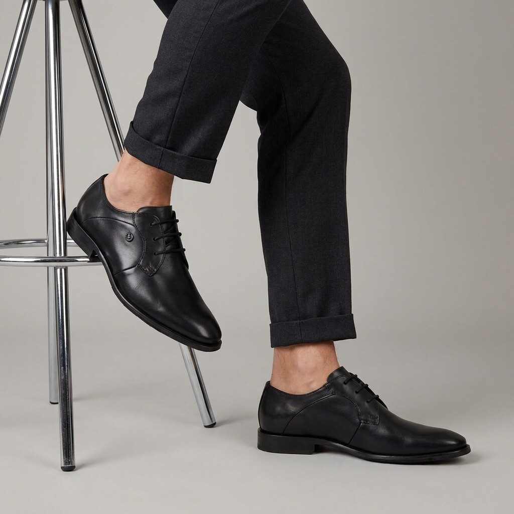 Bugatti Bugatti Mansueto Flex Veterschoenen zwart Leer