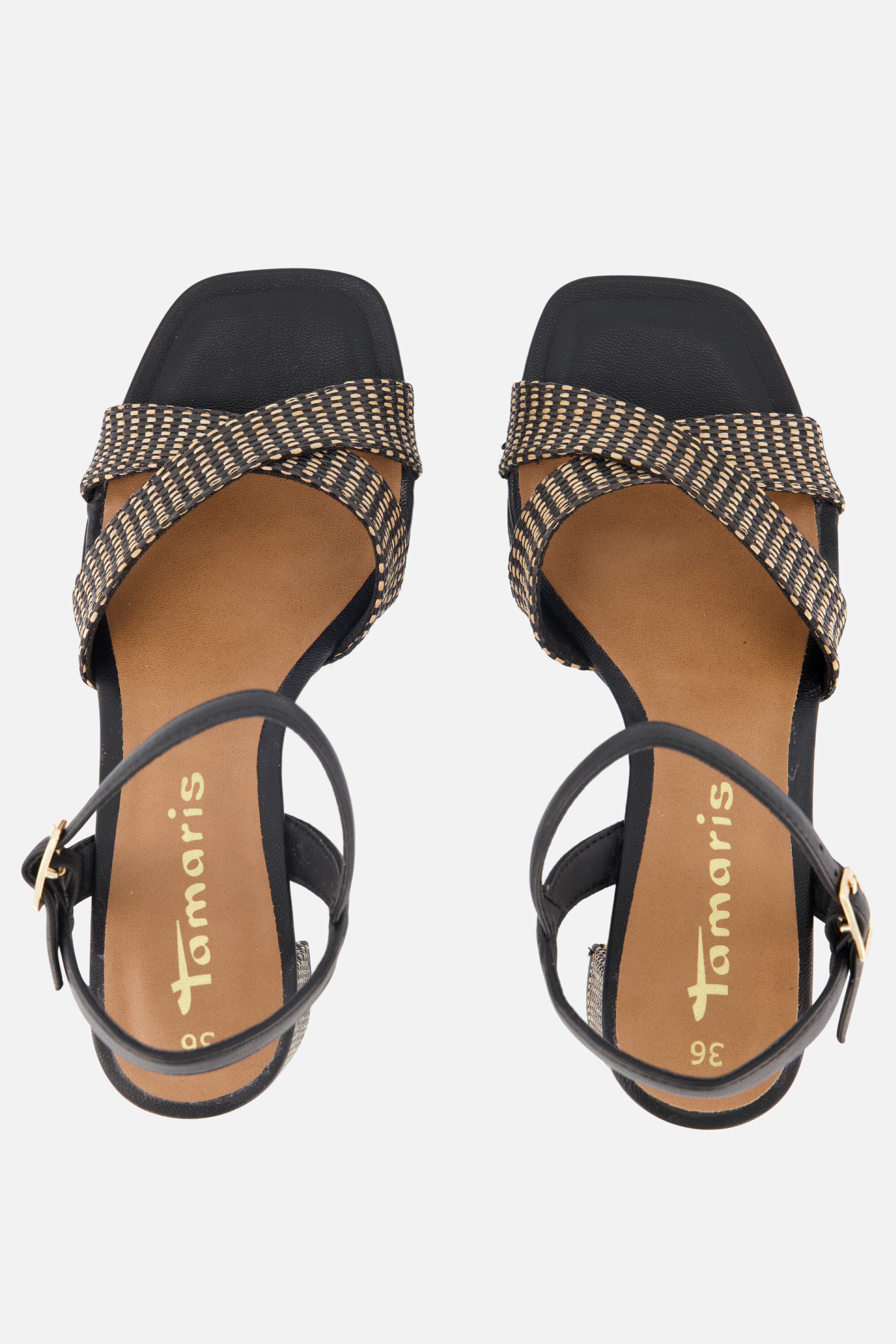 Tamaris sandalen met hak zwart, foto 4