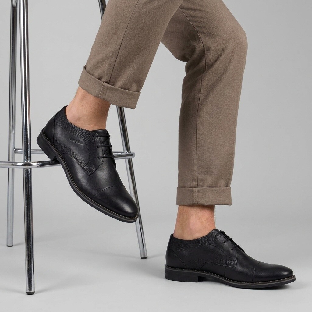 Bugatti Bugatti Veterschoenen zwart Leer