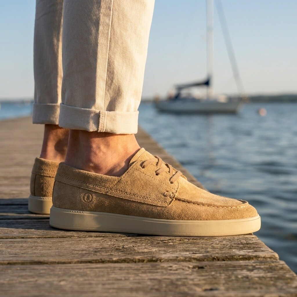 Clarks Clarks Lockford Bootschoenen beige Suède