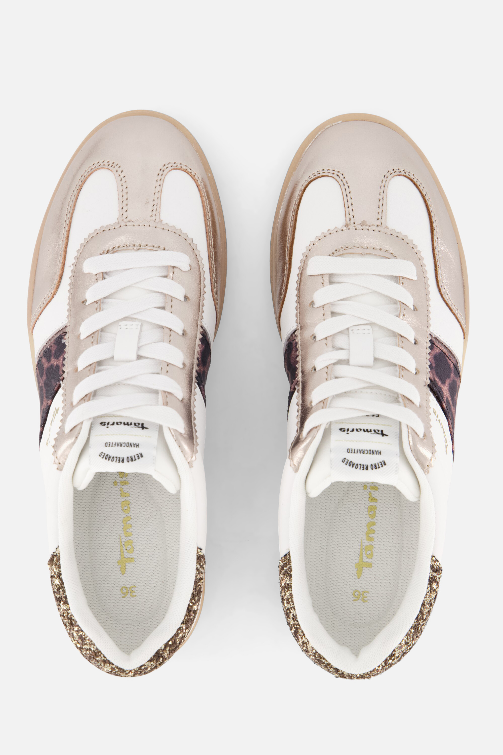 Tamaris Leopard sneakers wit, foto 5