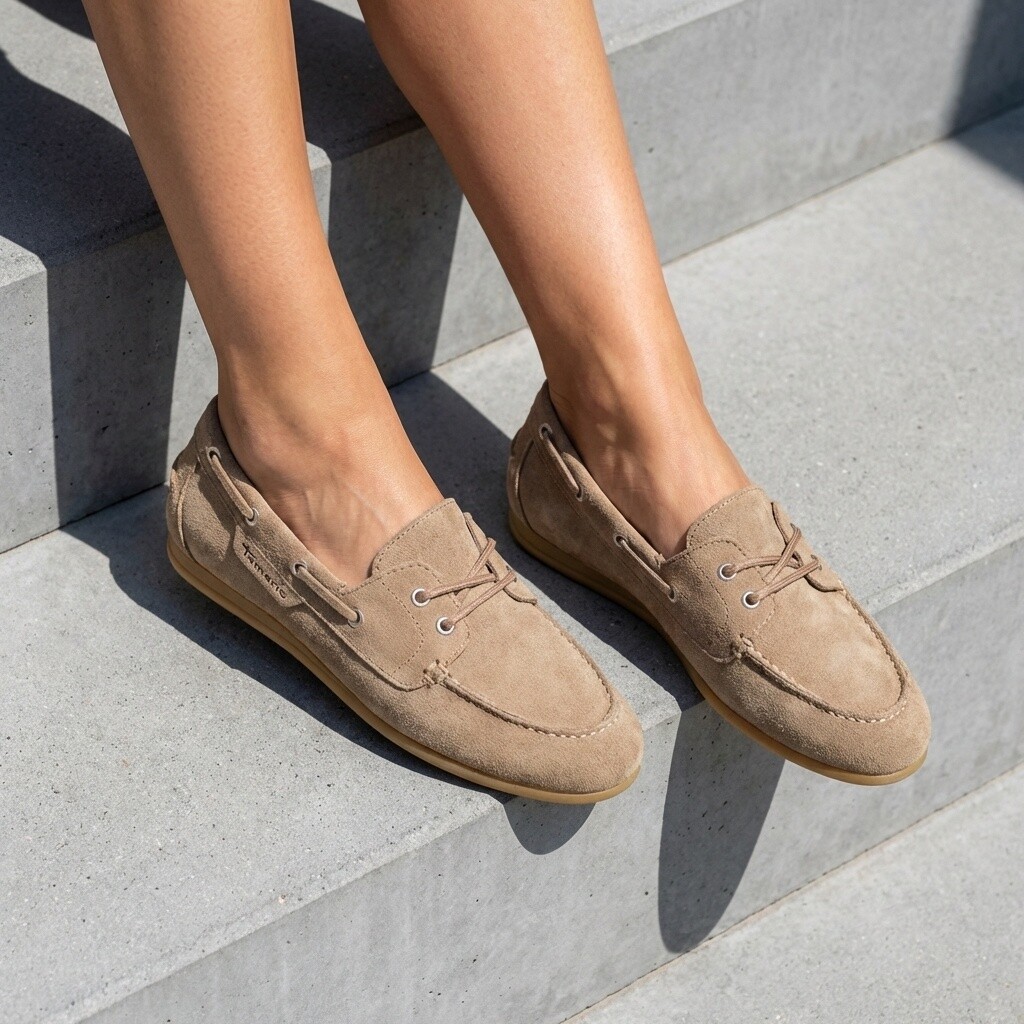 Tamaris Tamaris Bootschoenen taupe Suède