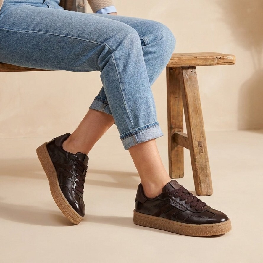 Tamaris Tamaris Sneakers bruin Leer