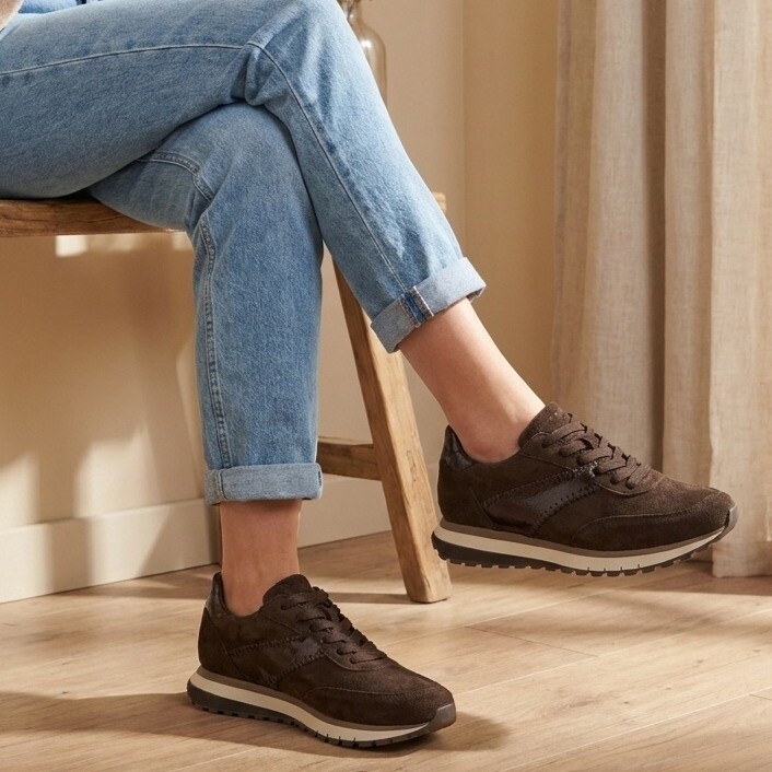 Gabor Gabor Sneakers bruin Suède