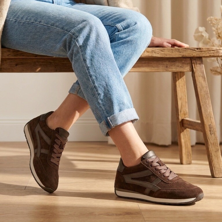 Gabor Gabor Sneakers bruin Suède